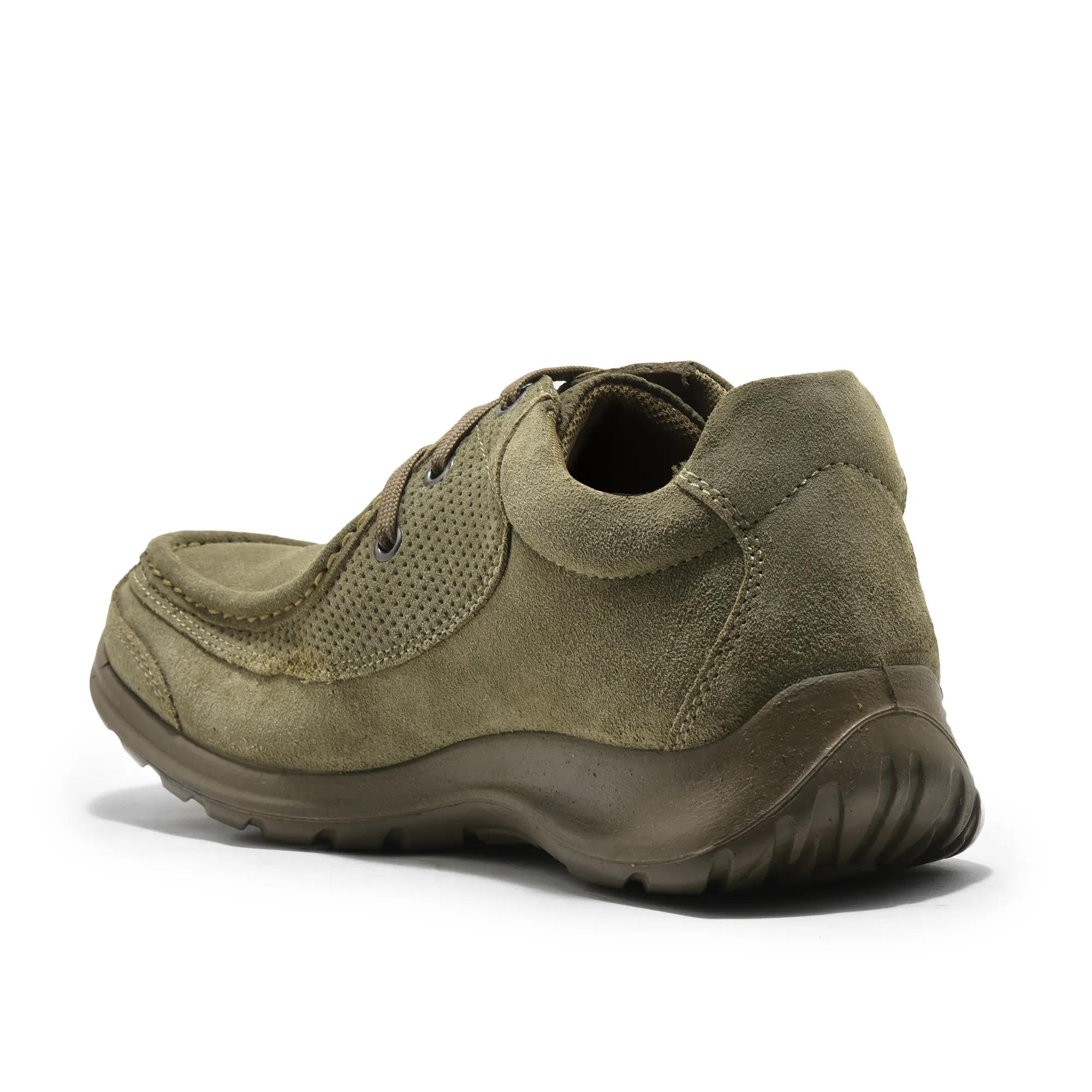 Khaki slip-on shoes for men - Thumbnail 5
