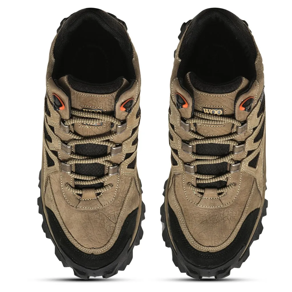 Dubai khaki casual shoes for men - Thumbnail 3