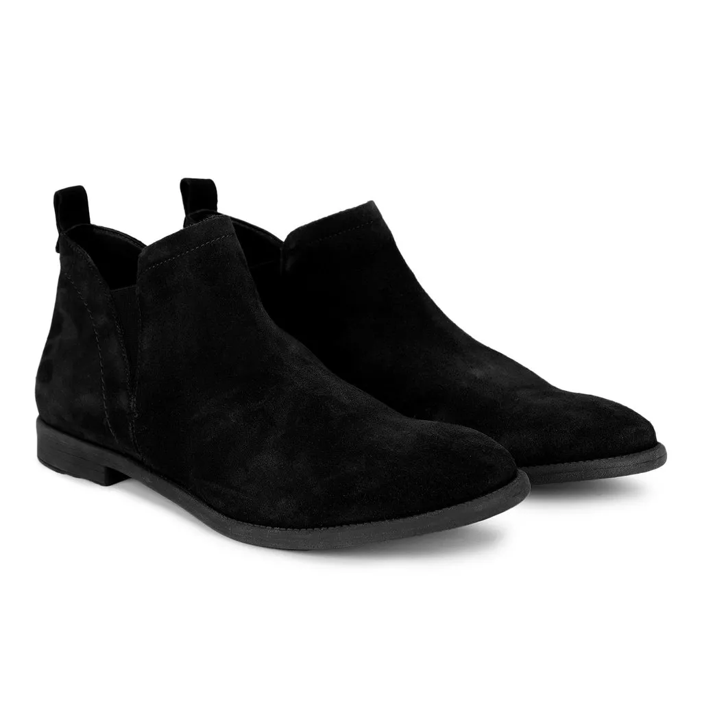 Black Chukka Boot for Men - Thumbnail 4
