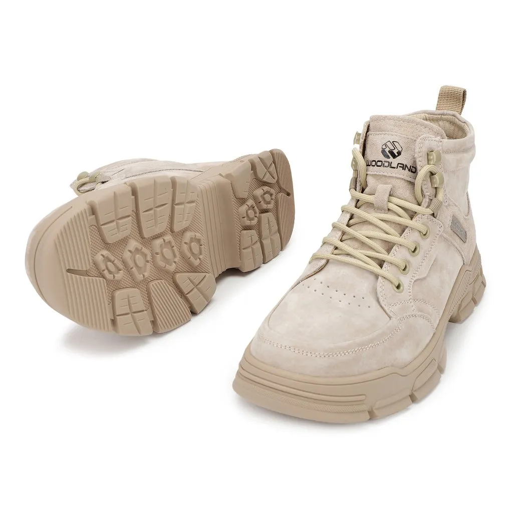 Beige Boot for Men - Thumbnail 3