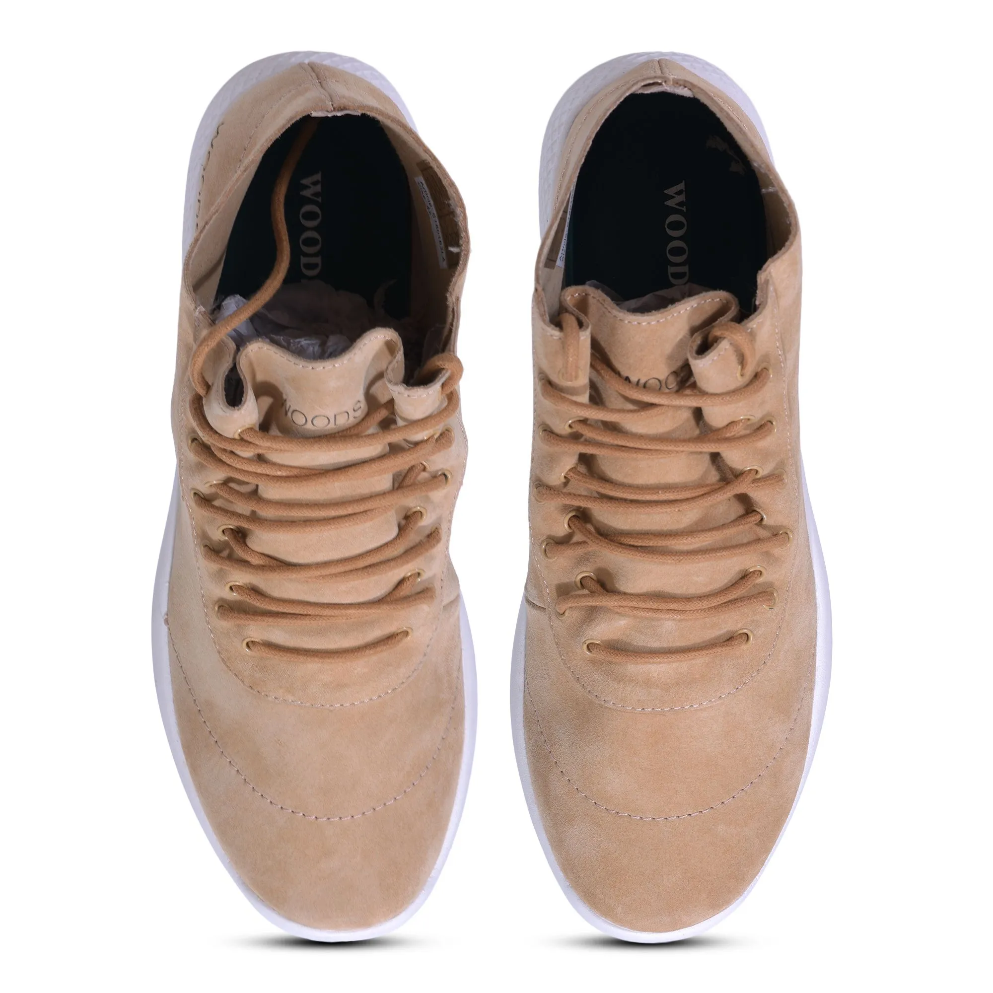 Camel high ankle shoes for men - Thumbnail 3