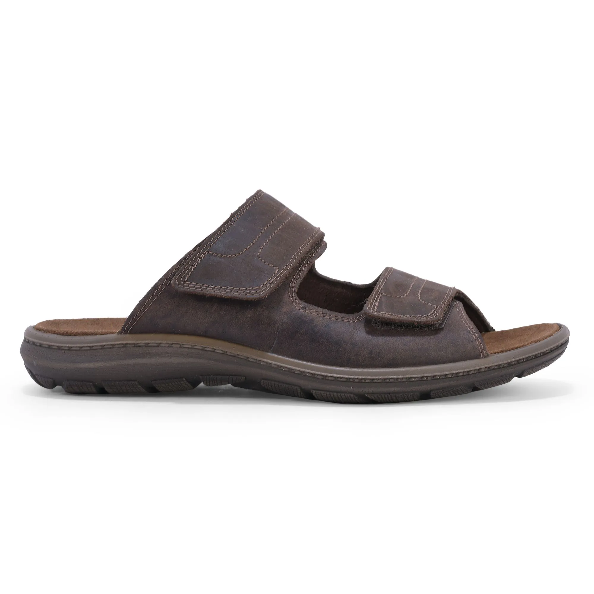 Dark brown/Brown sandal for men - Thumbnail 1