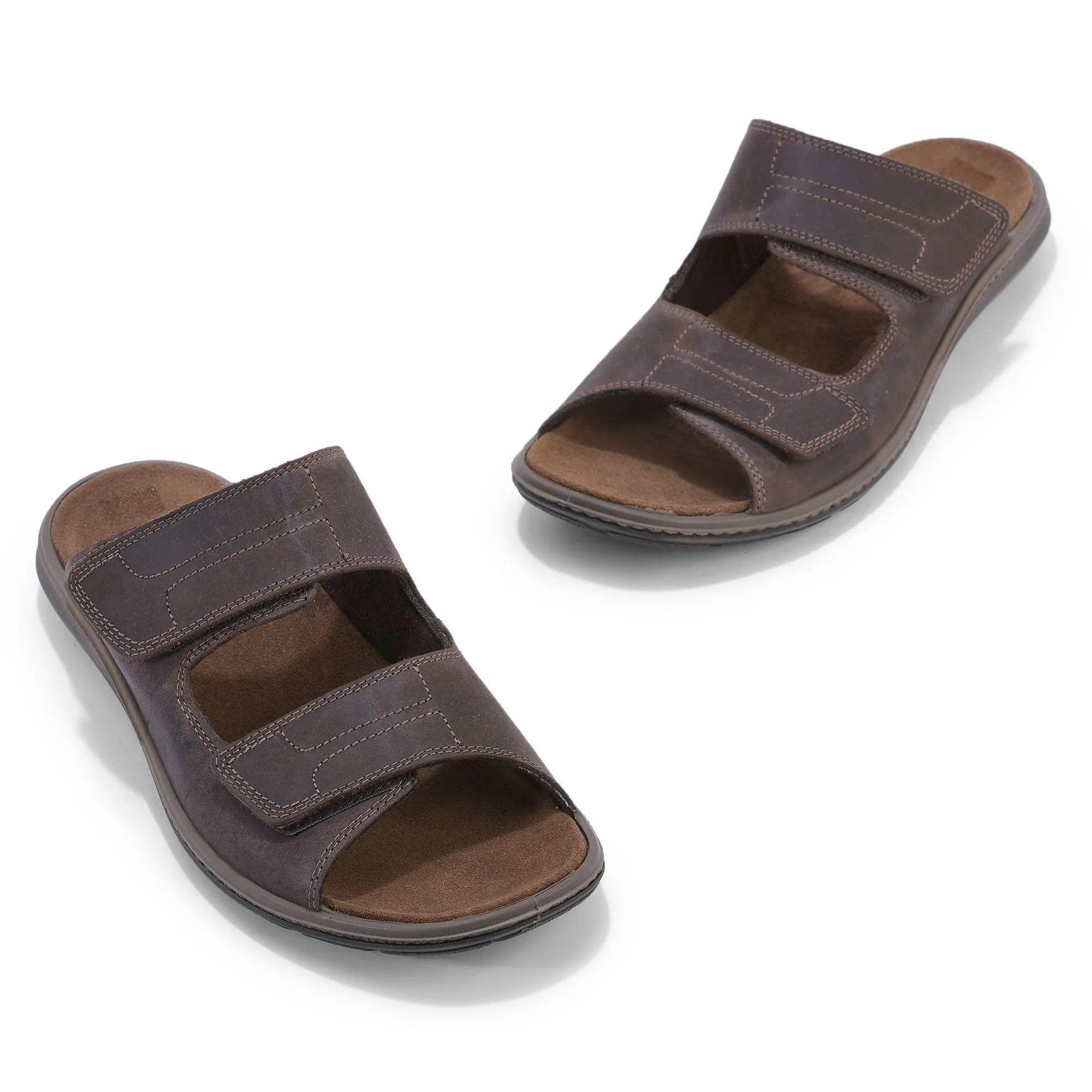 Dark brown/Brown sandal for men - Thumbnail 2