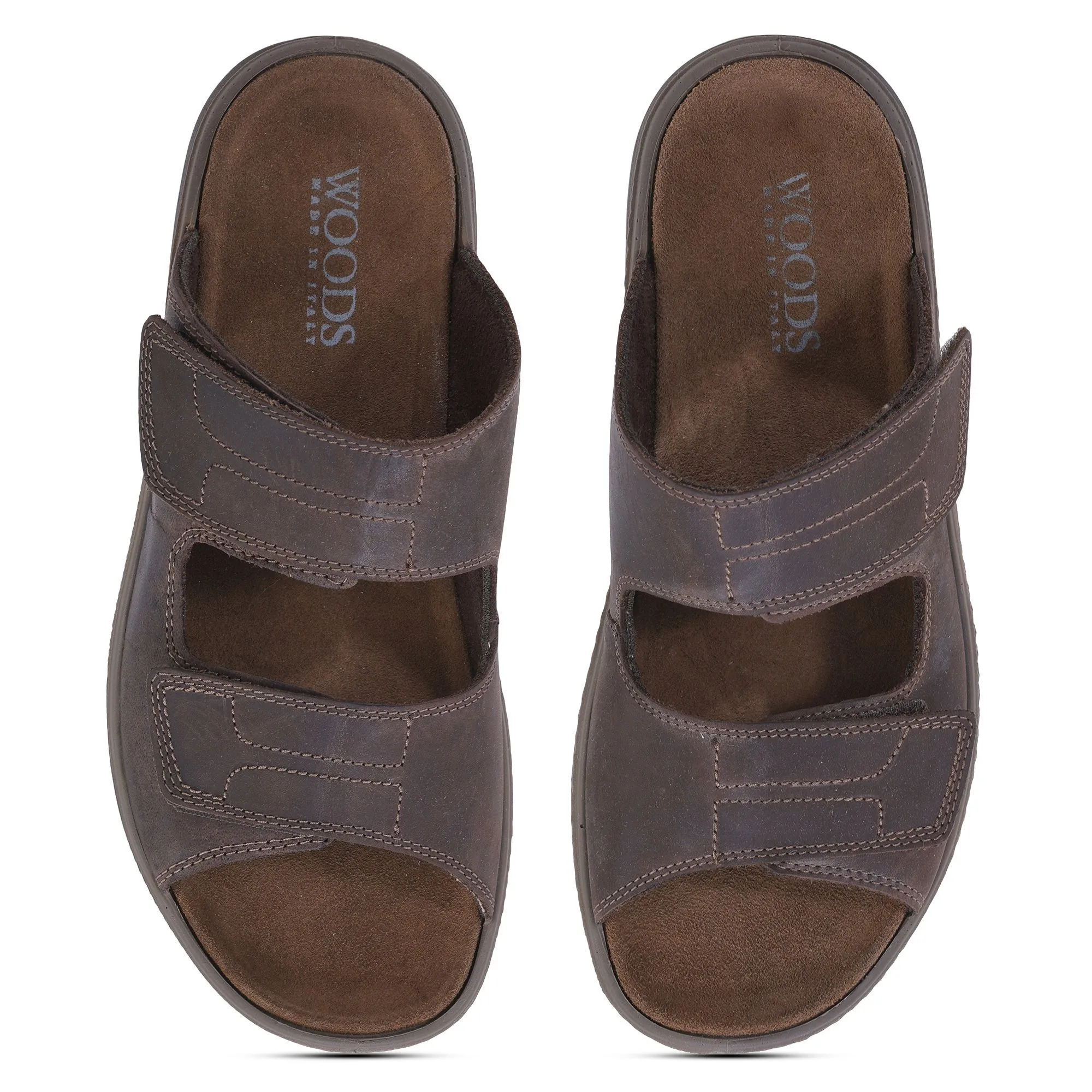 Dark brown/Brown sandal for men - Thumbnail 3