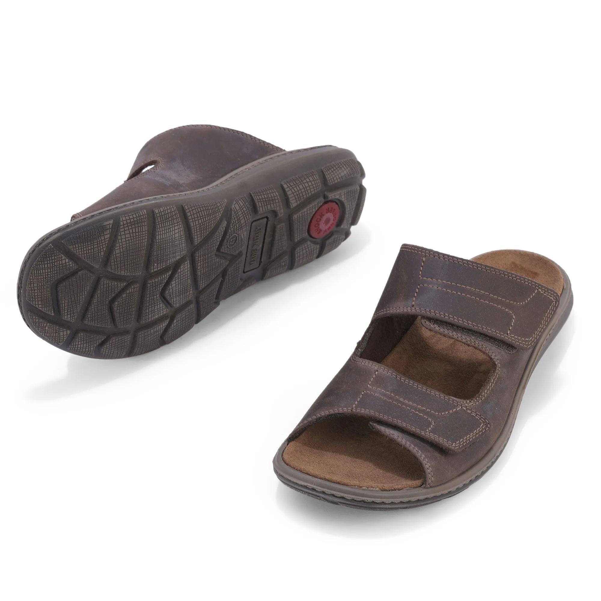 Dark brown/Brown sandal for men - Thumbnail 4