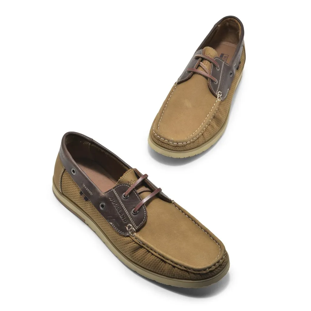 Camel boat shoes for men - Thumbnail 2