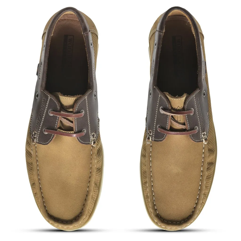 Camel boat shoes for men - Thumbnail 3