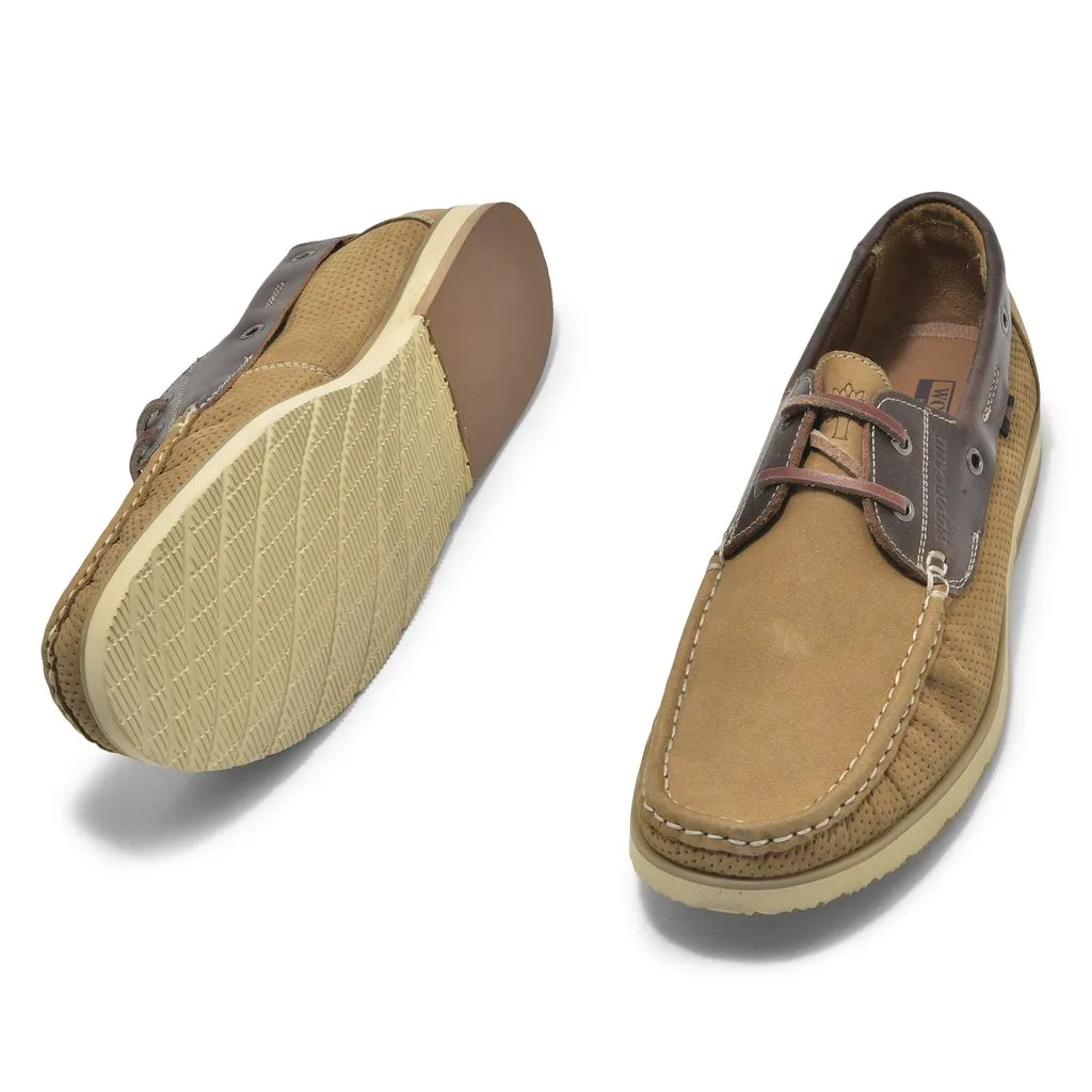 Camel boat shoes for men - Thumbnail 4