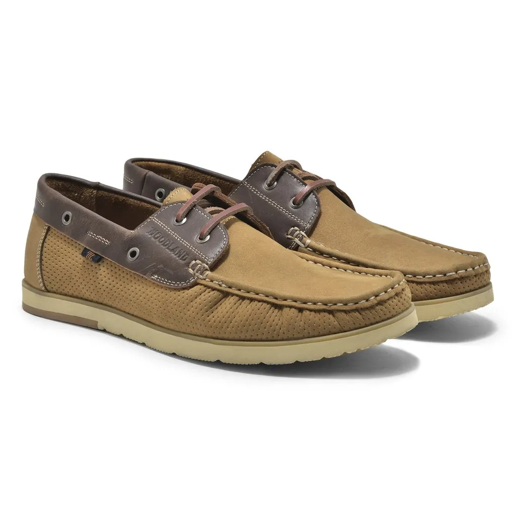Camel boat shoes for men - Thumbnail 6
