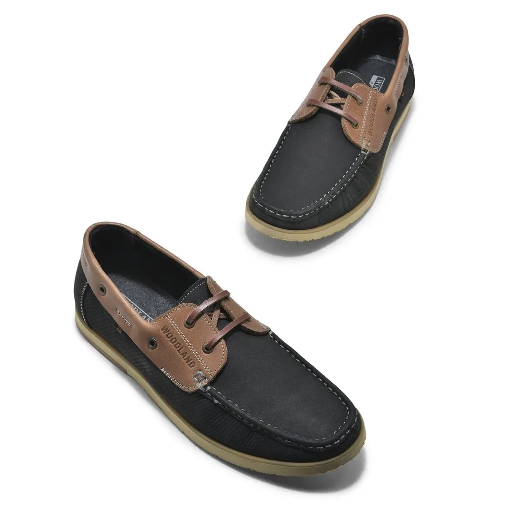 Navy boat shoes for men - Thumbnail 2