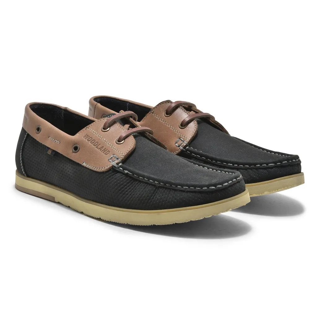 Navy boat shoes for men - Thumbnail 6