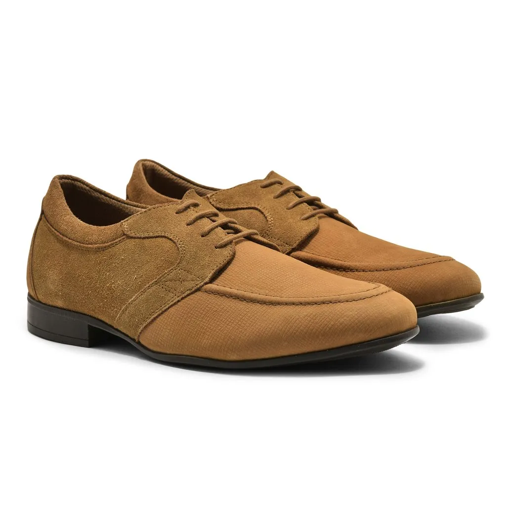 Camel Oxford Shoes for Men - Thumbnail 6