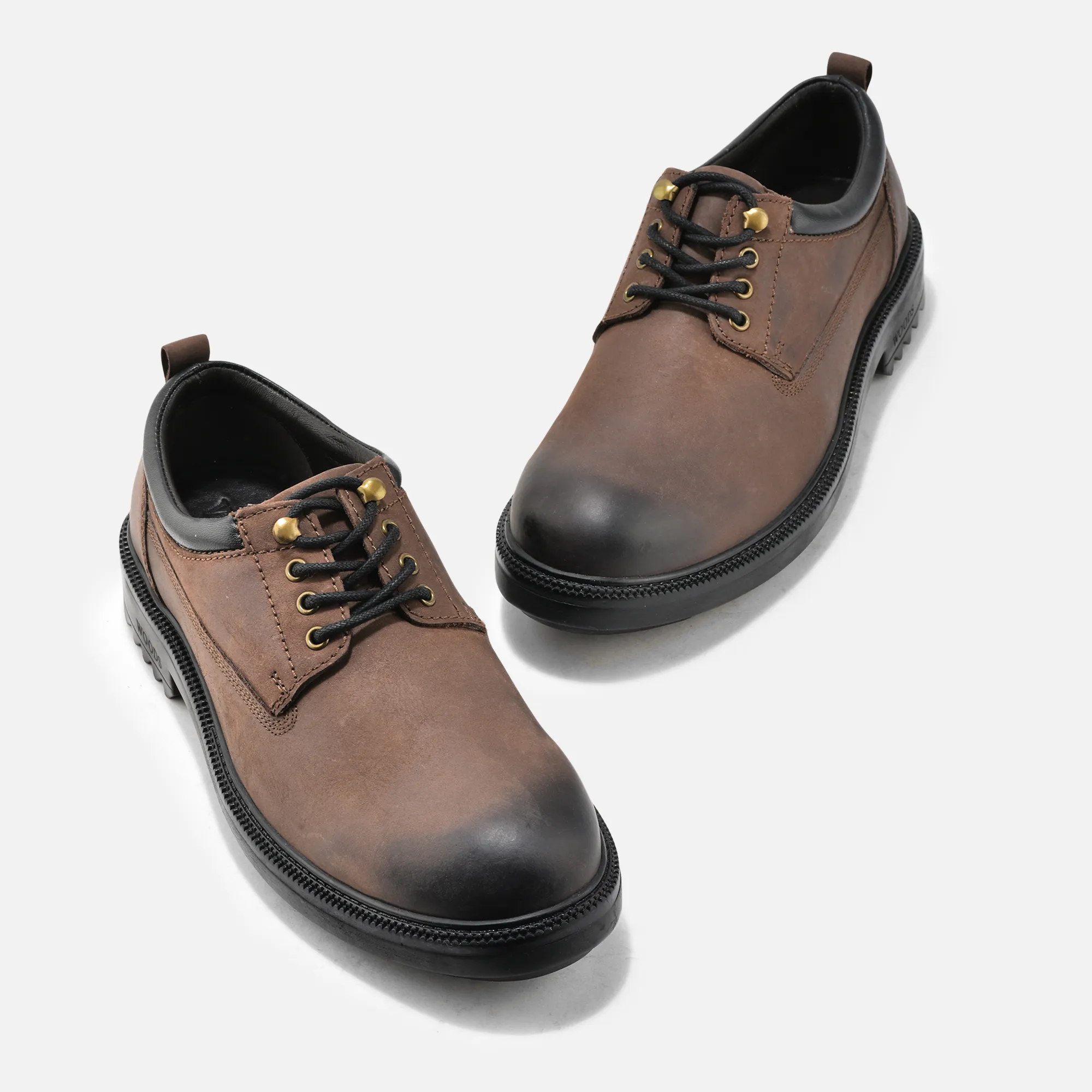 Woods Men’s Brown Ombre Lace-Up Shoes - Thumbnail 2