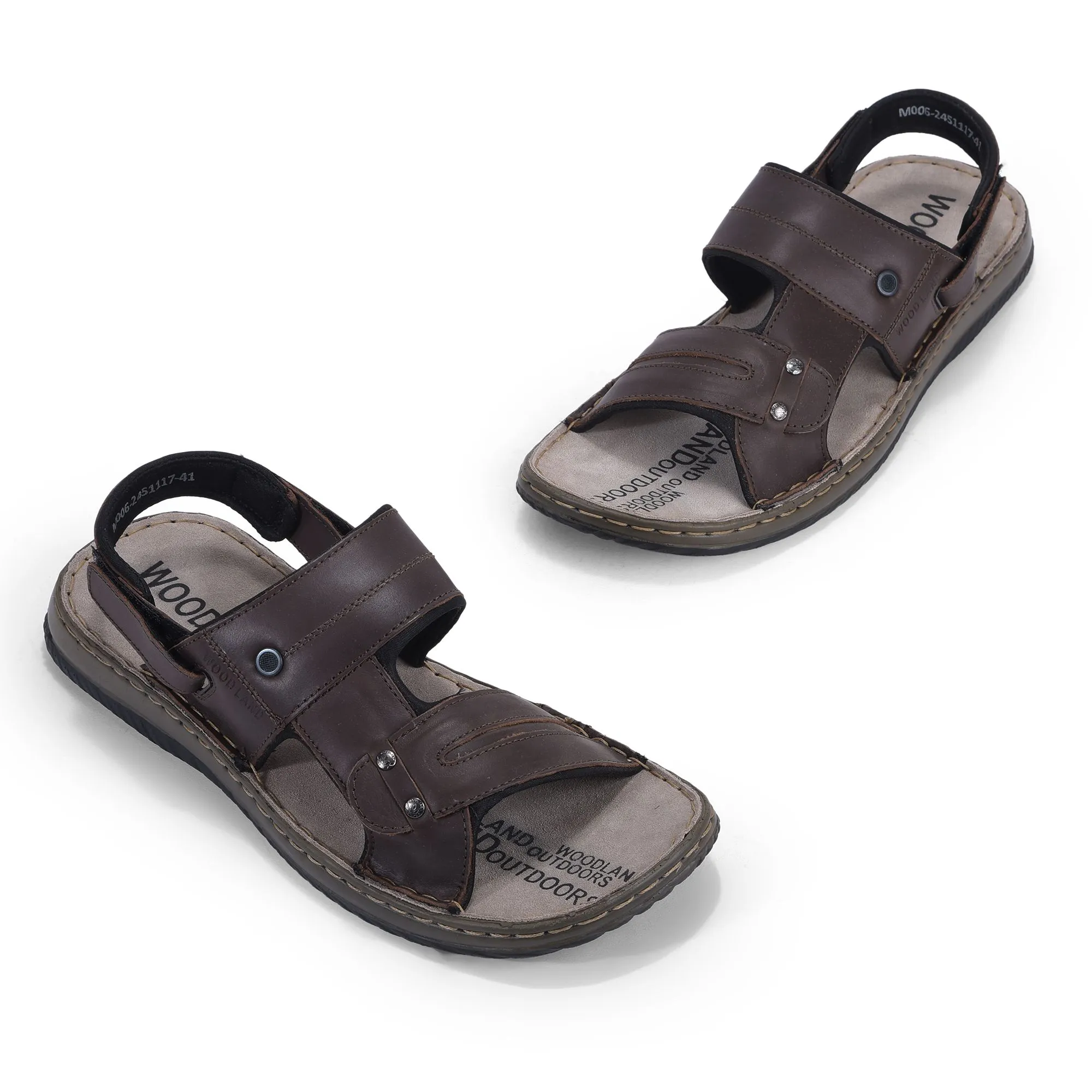 Woodland Brown backstrap floater Sandals - Thumbnail 2