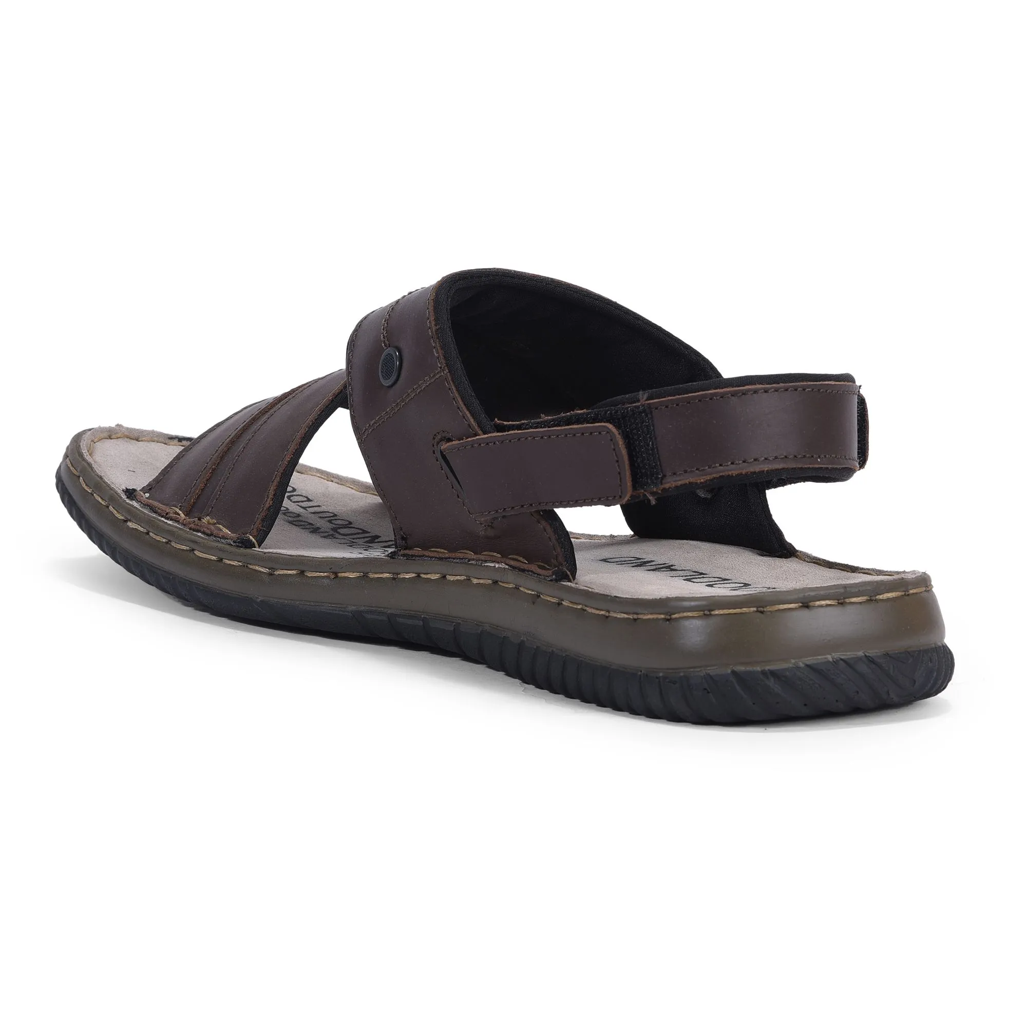 Woodland Brown backstrap floater Sandals - Thumbnail 5