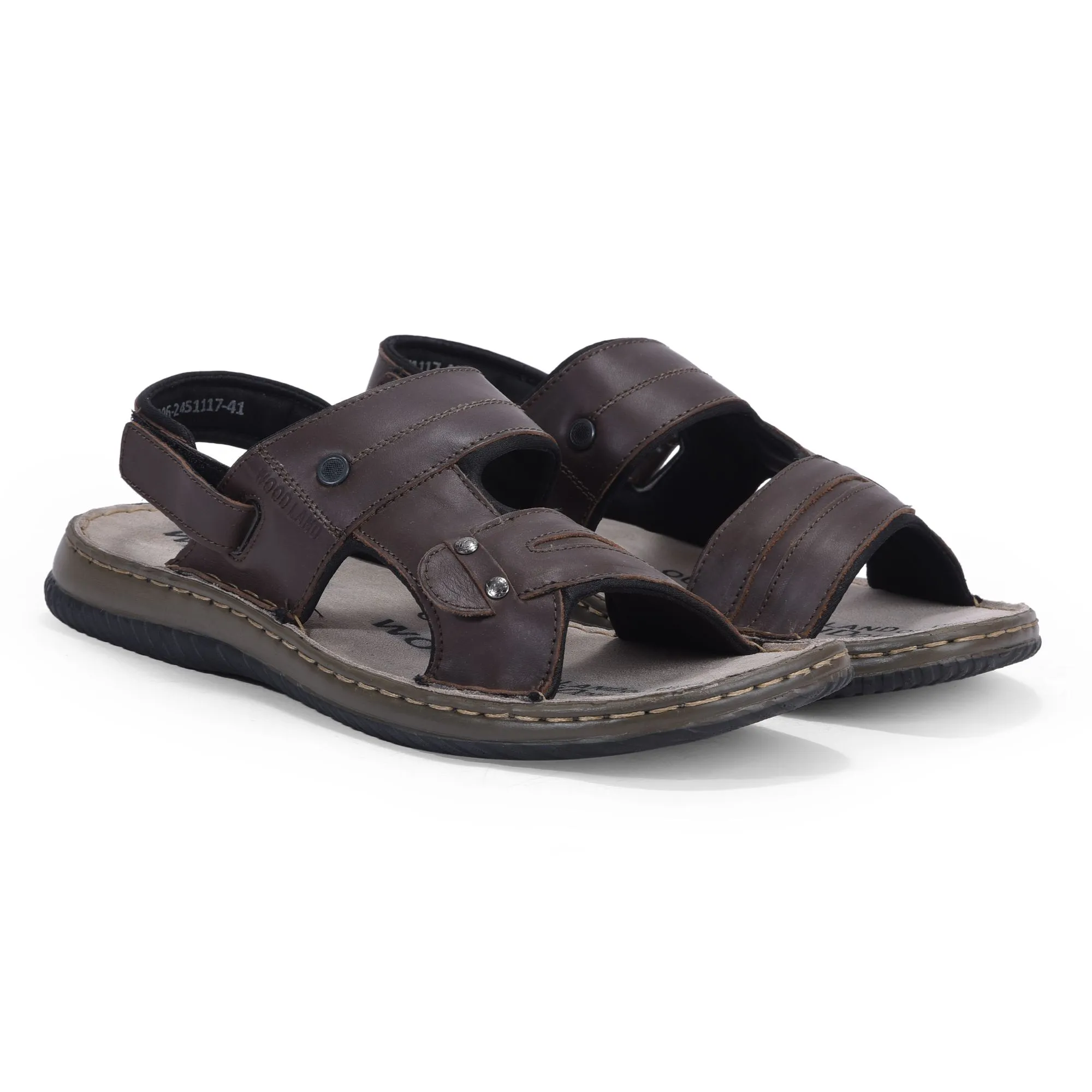 Woodland Brown backstrap floater Sandals - Thumbnail 6
