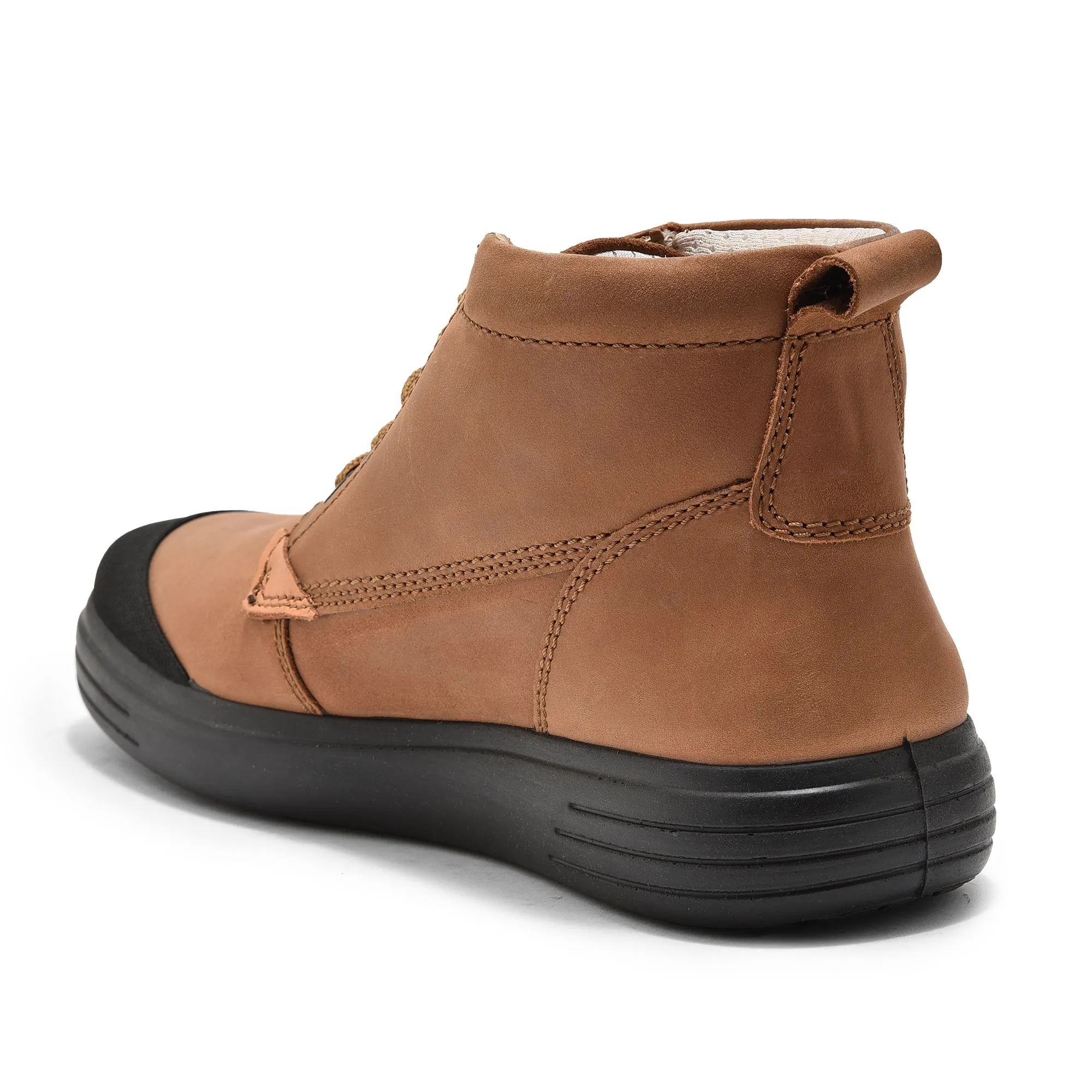 Light Brown Chukka Boots for Men - Thumbnail 5