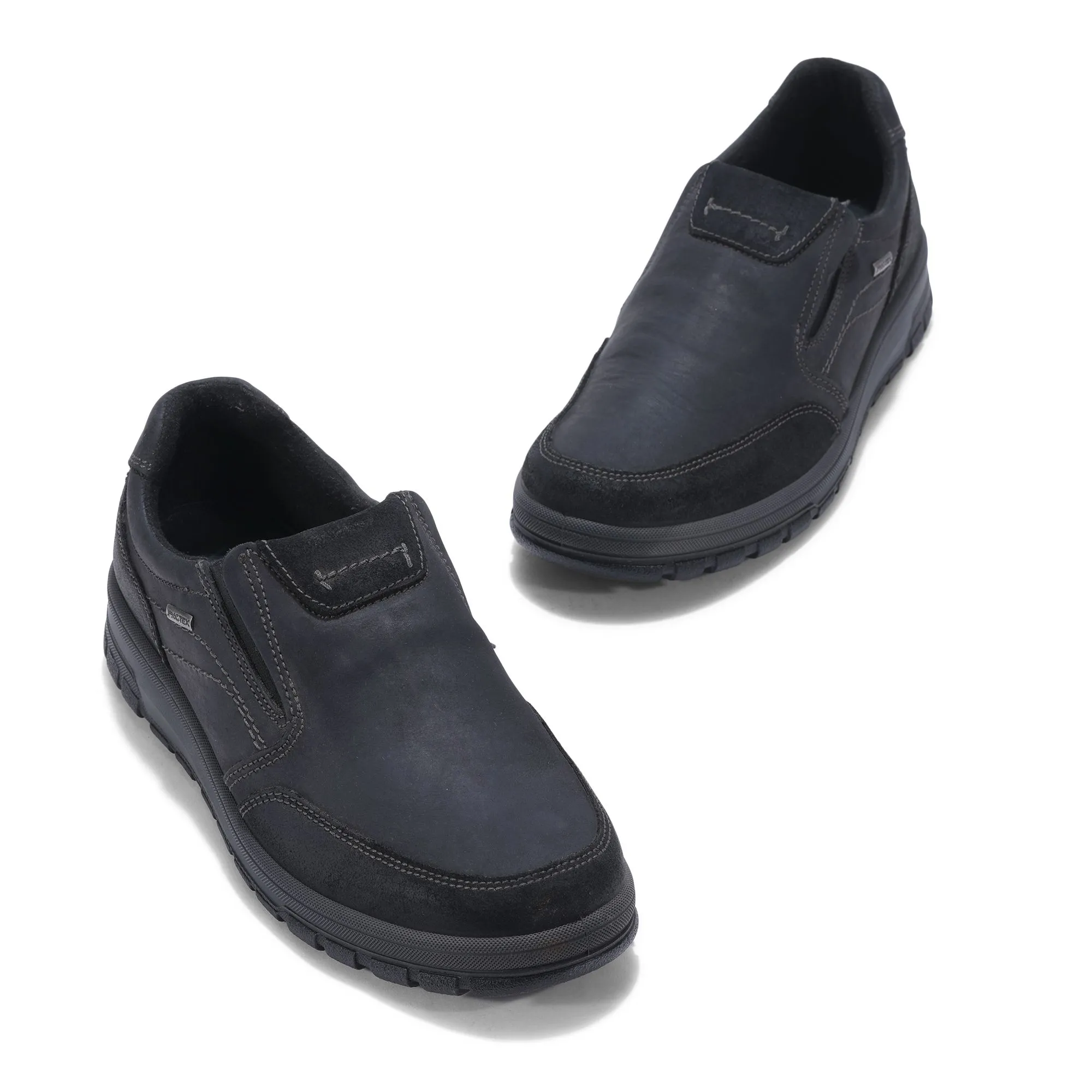 WOODLAND CASUAL BLACK SLIP-ON SHOES - Thumbnail 2