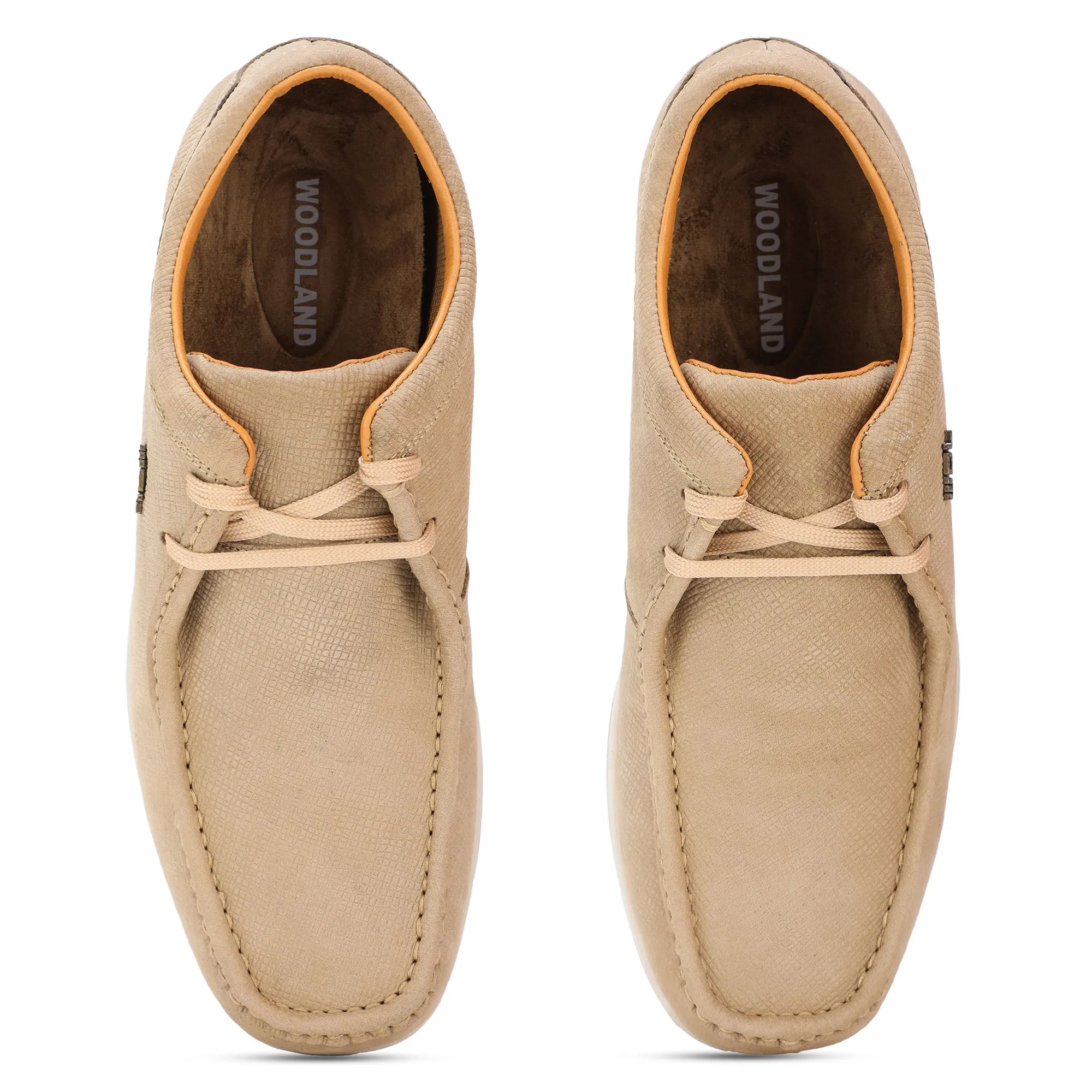 Woodland Khaki high ankle urban casual shoes - Thumbnail 3