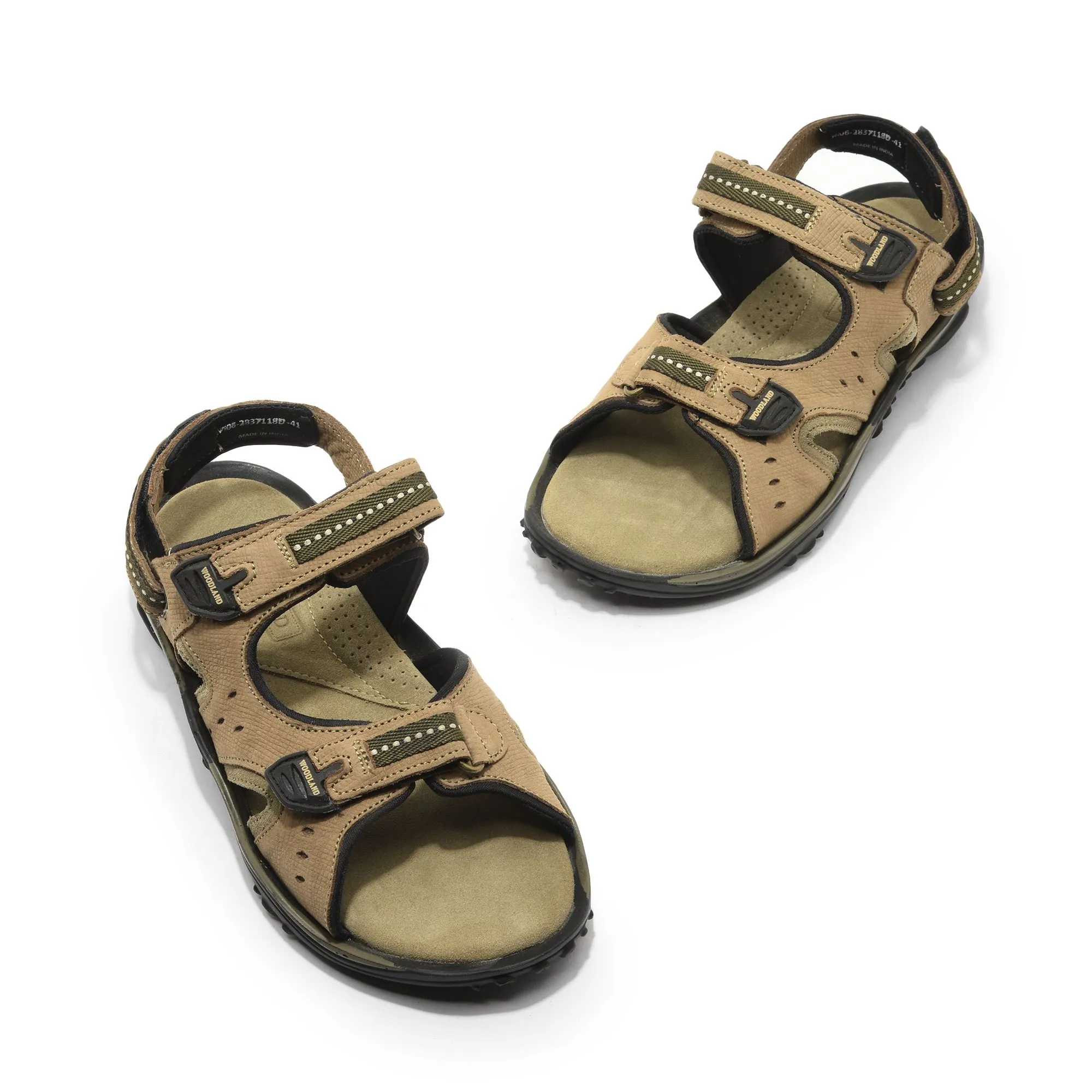 Khaki sandal for men - Thumbnail 2
