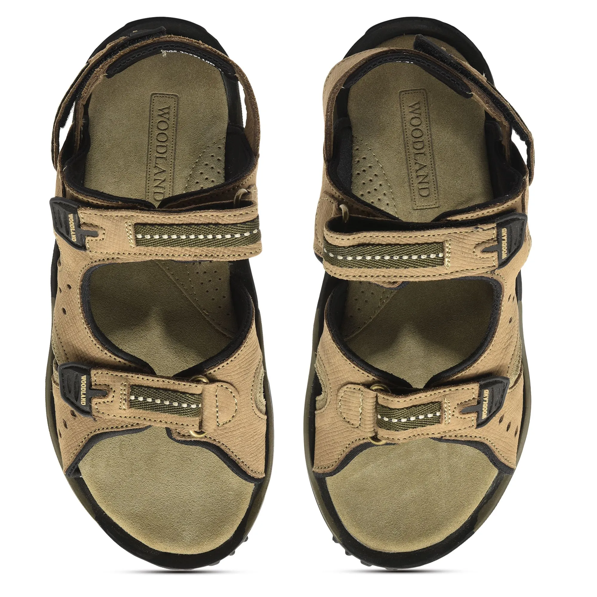 Khaki sandal for men - Thumbnail 3
