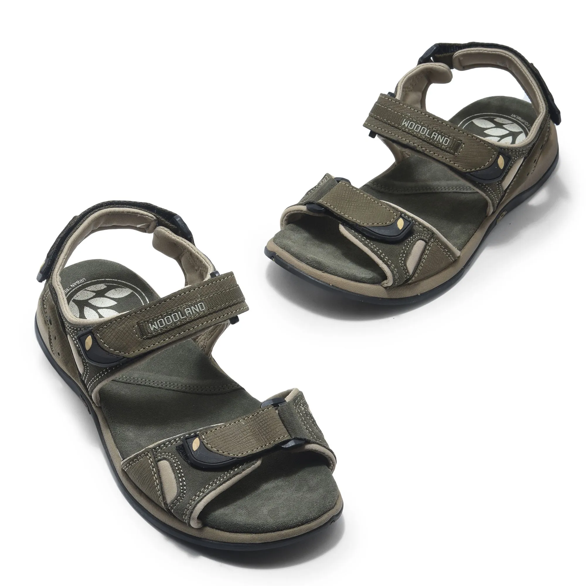 Olive green Sandal for men - Thumbnail 2