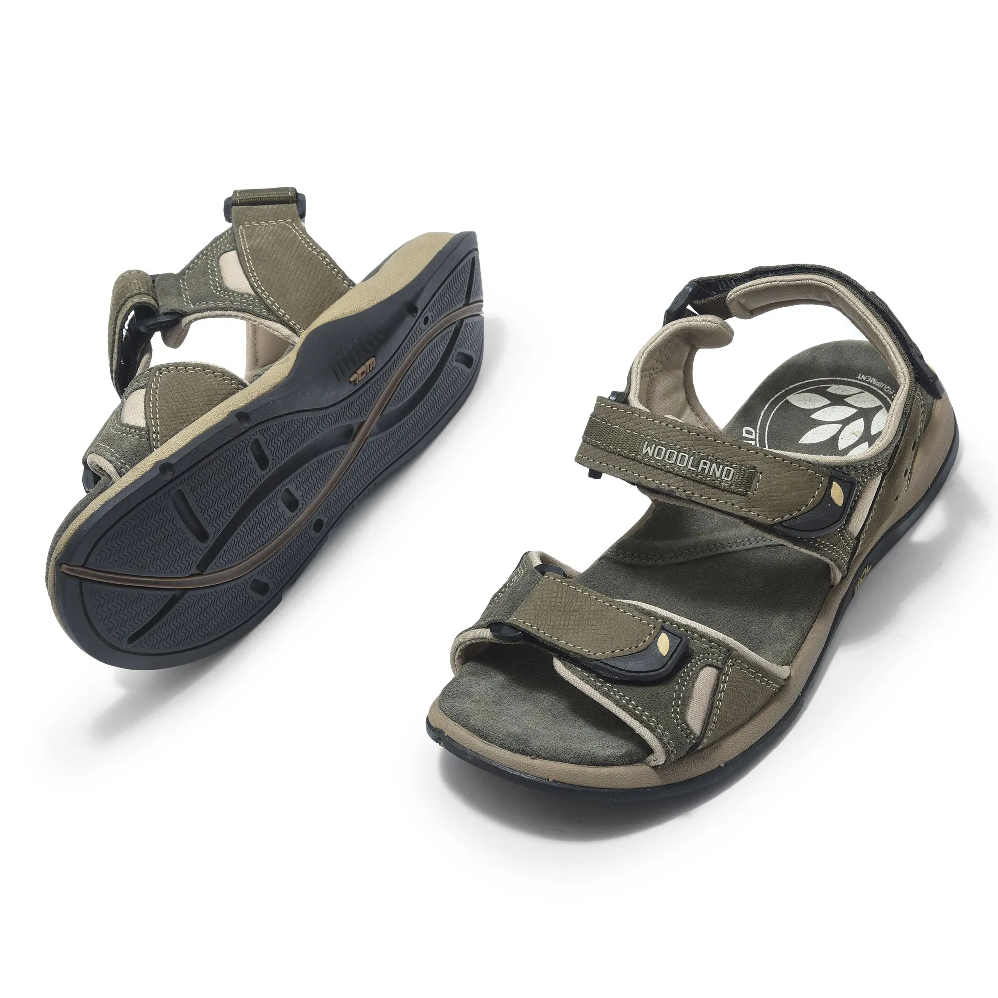 Olive green Sandal for men - Thumbnail 4