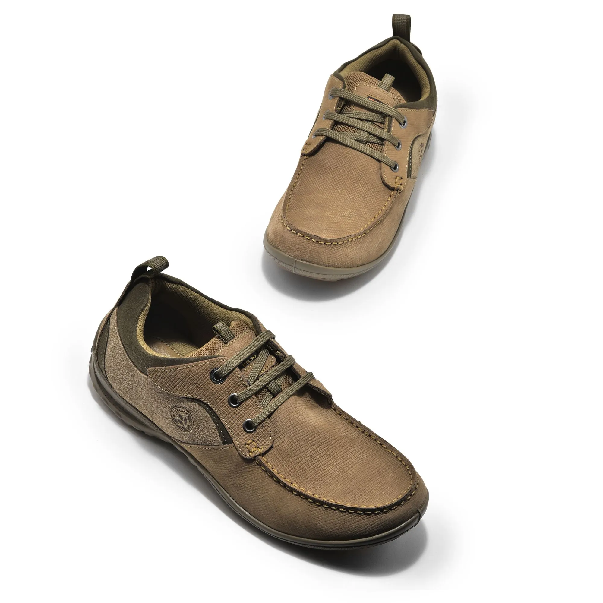 Dubai Khaki slip-on shoe for men - Thumbnail 2