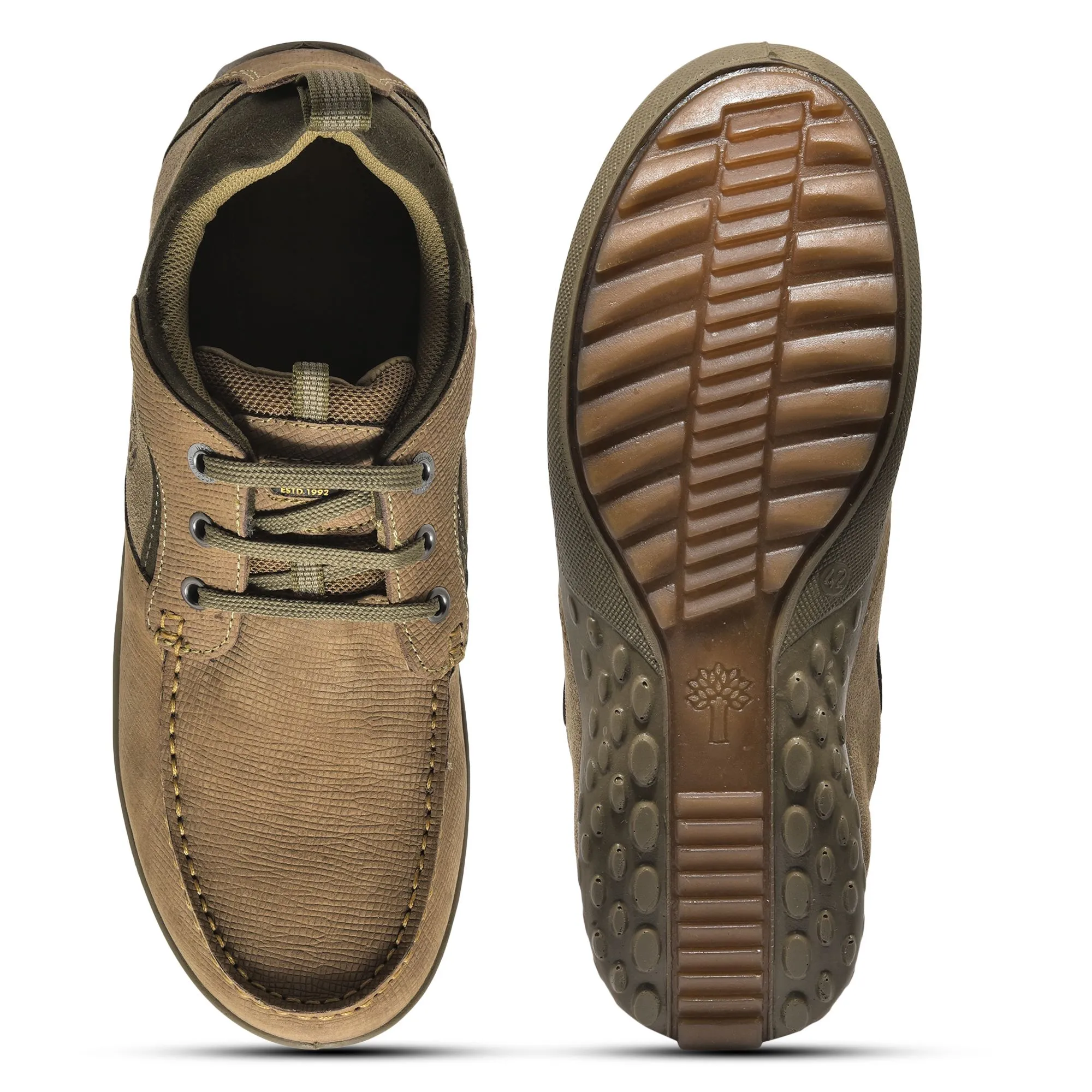 Dubai Khaki slip-on shoe for men - Thumbnail 7