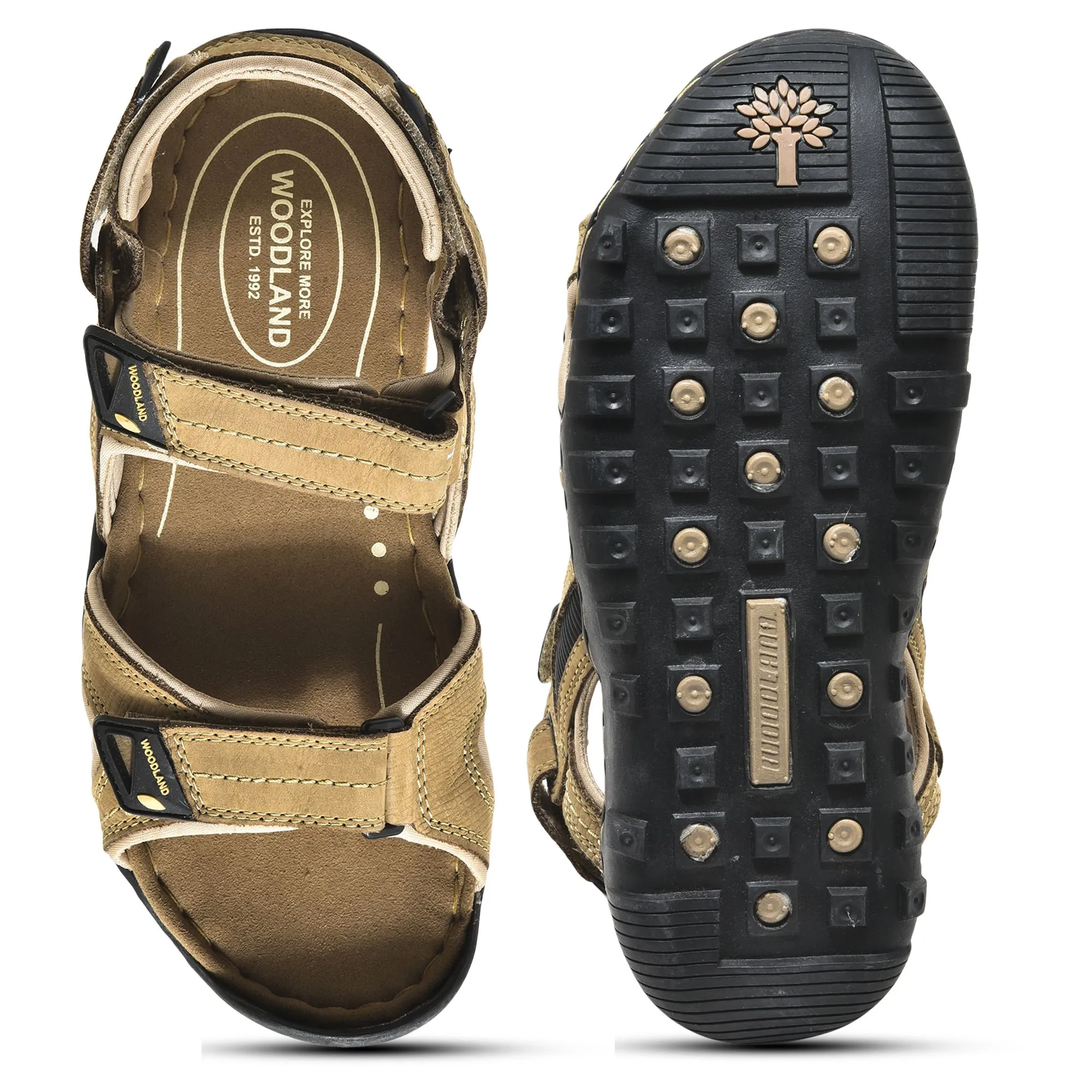 Khaki Sandal for Men - Thumbnail 7