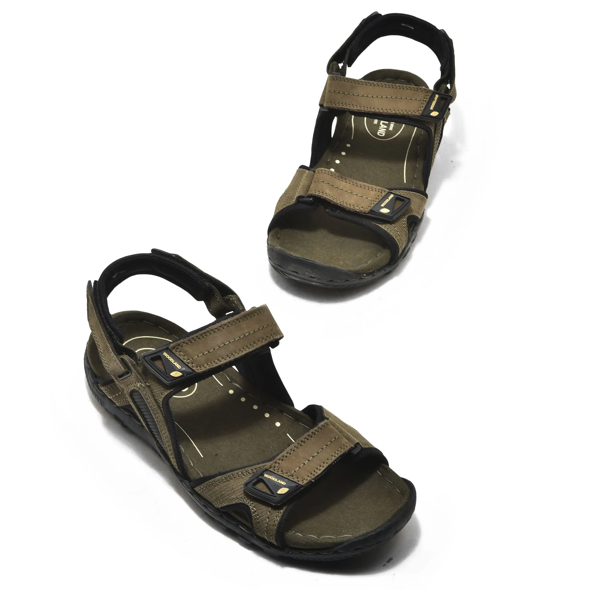 Olive Green Sandal For Men - Thumbnail 2