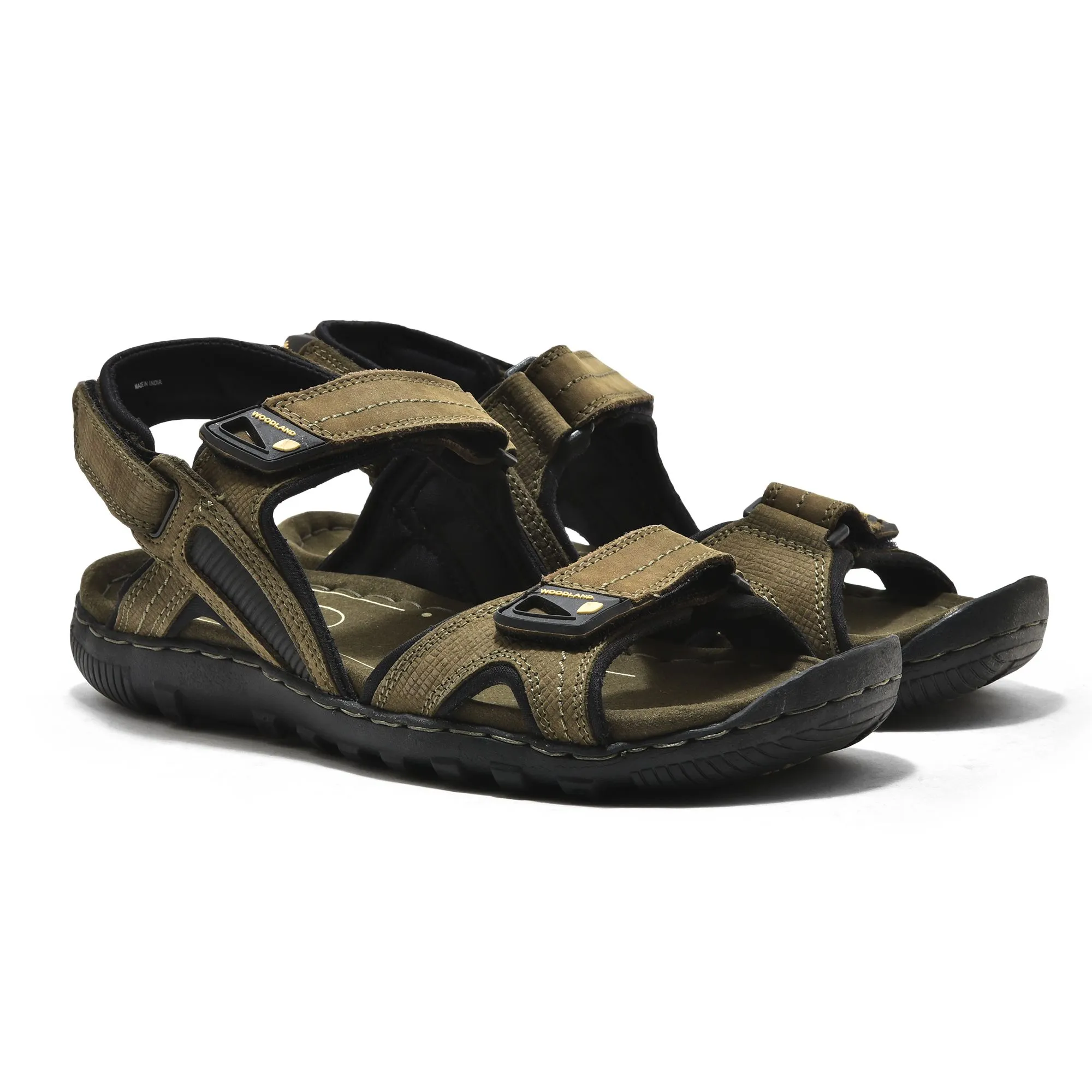 Olive Green Sandal For Men - Thumbnail 6