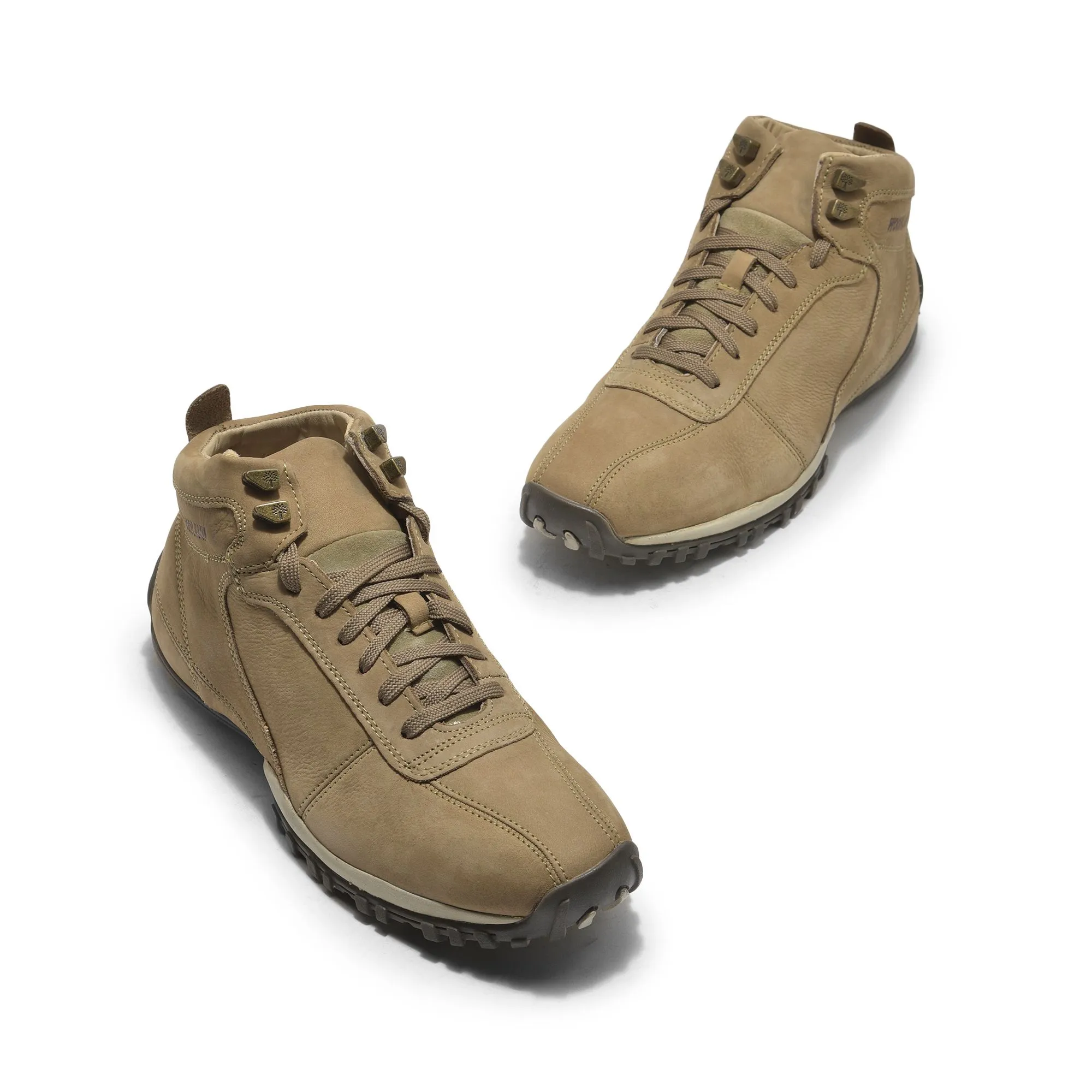 Khaki casual shoes for men - Thumbnail 2