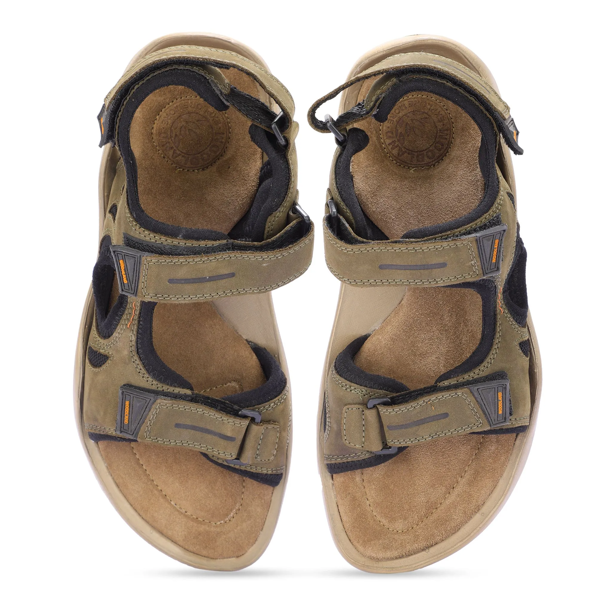 Woodland Olive Green Casual Sandal - Thumbnail 3