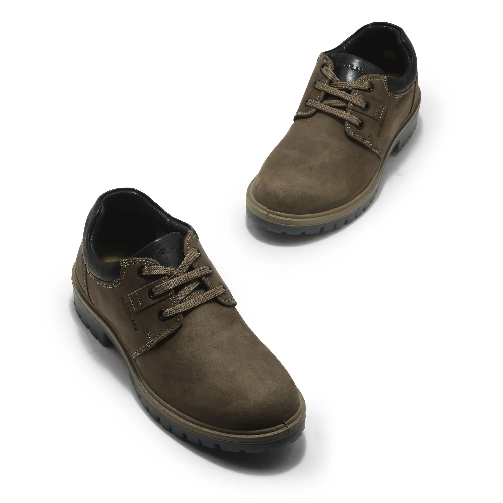 Khaki casual shoe for men - Thumbnail 2