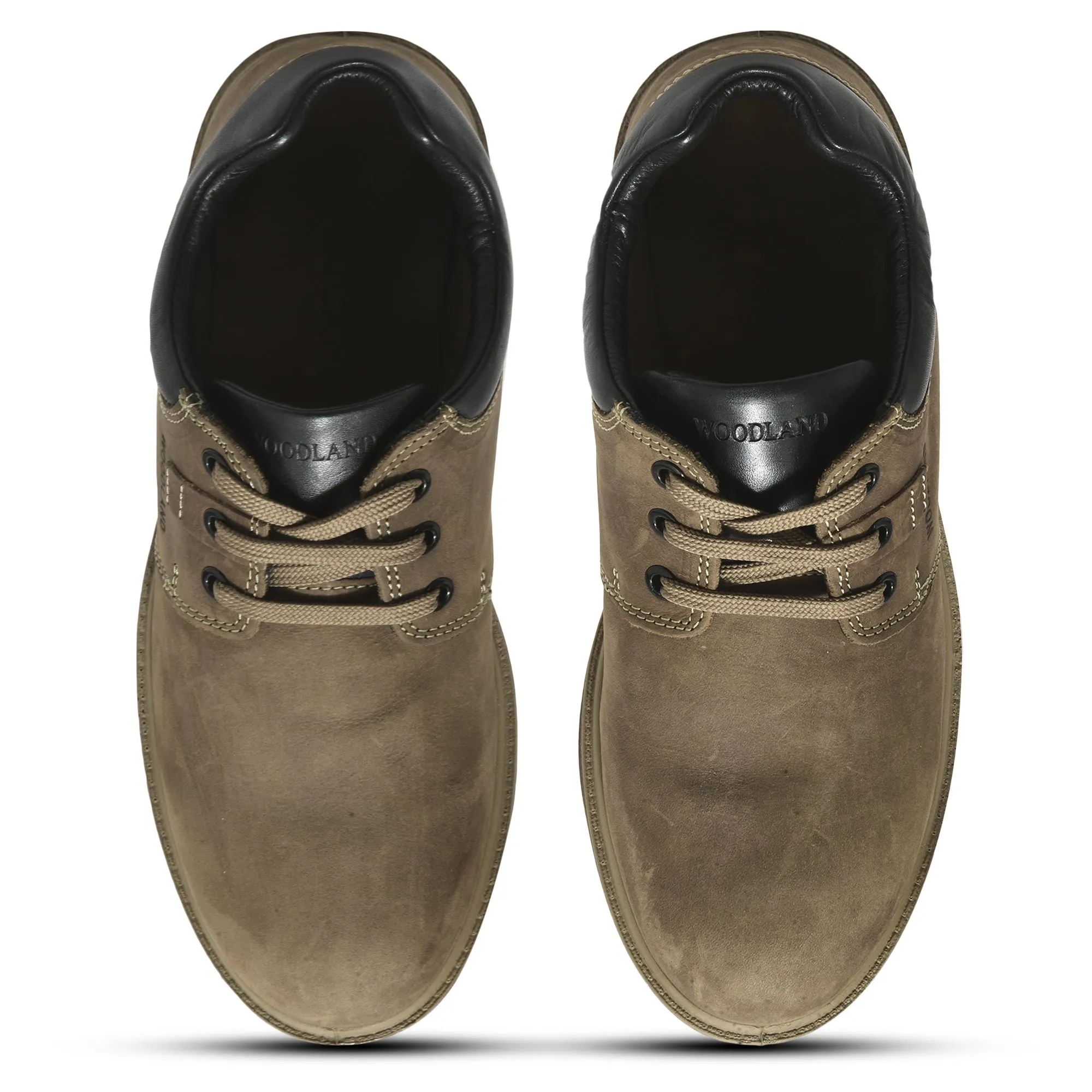 Khaki casual shoe for men - Thumbnail 3