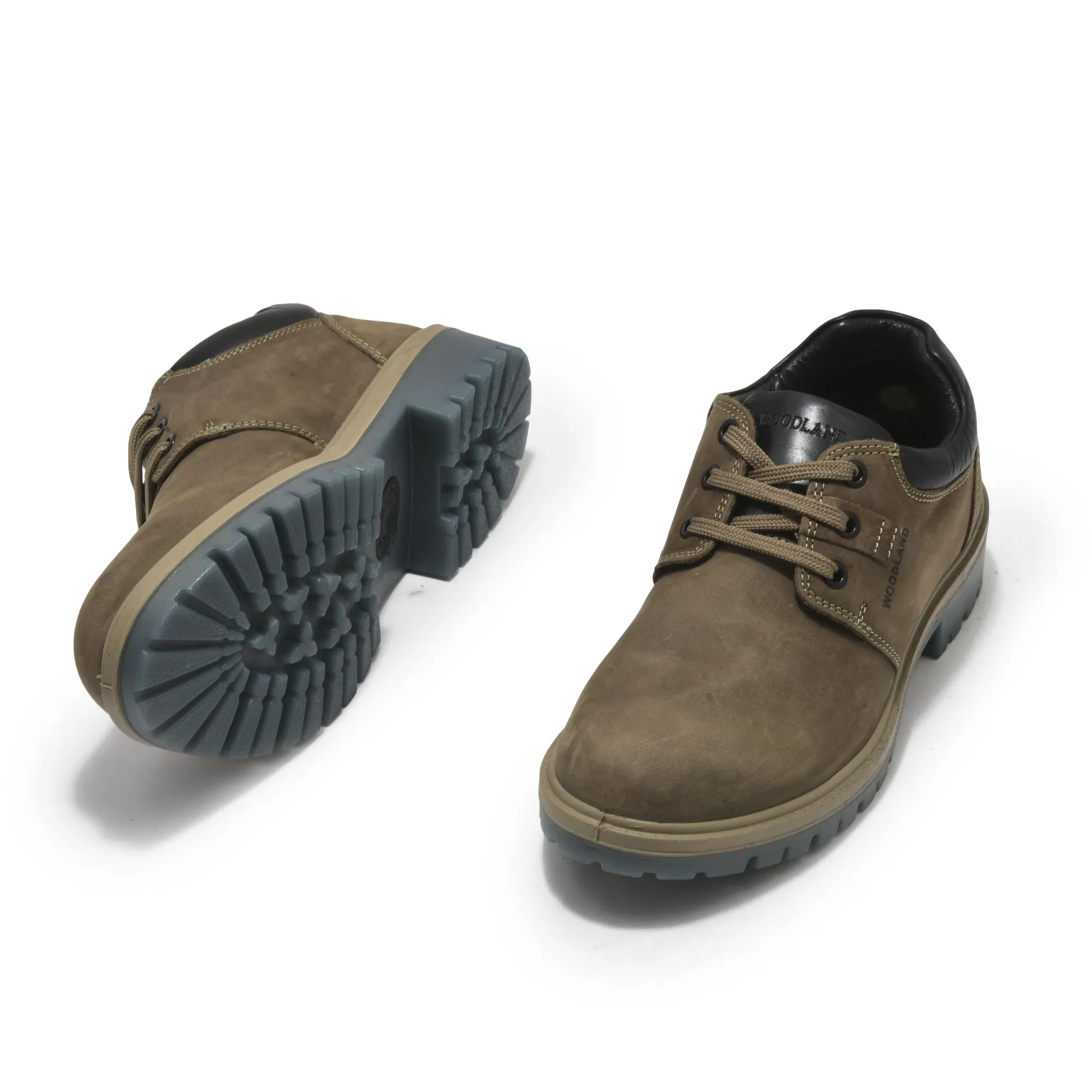 Khaki casual shoe for men - Thumbnail 4