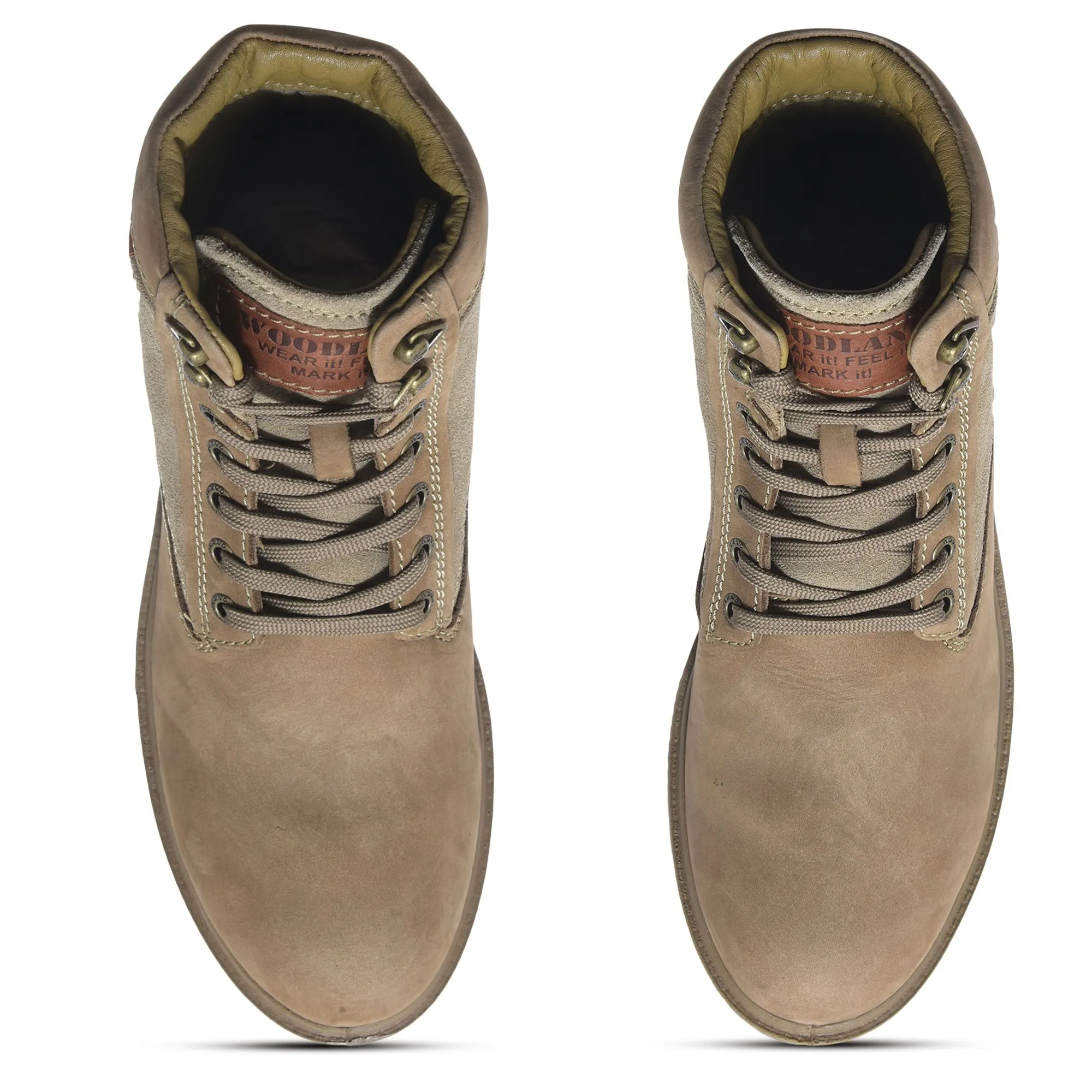 Khaki boots for men - Thumbnail 3