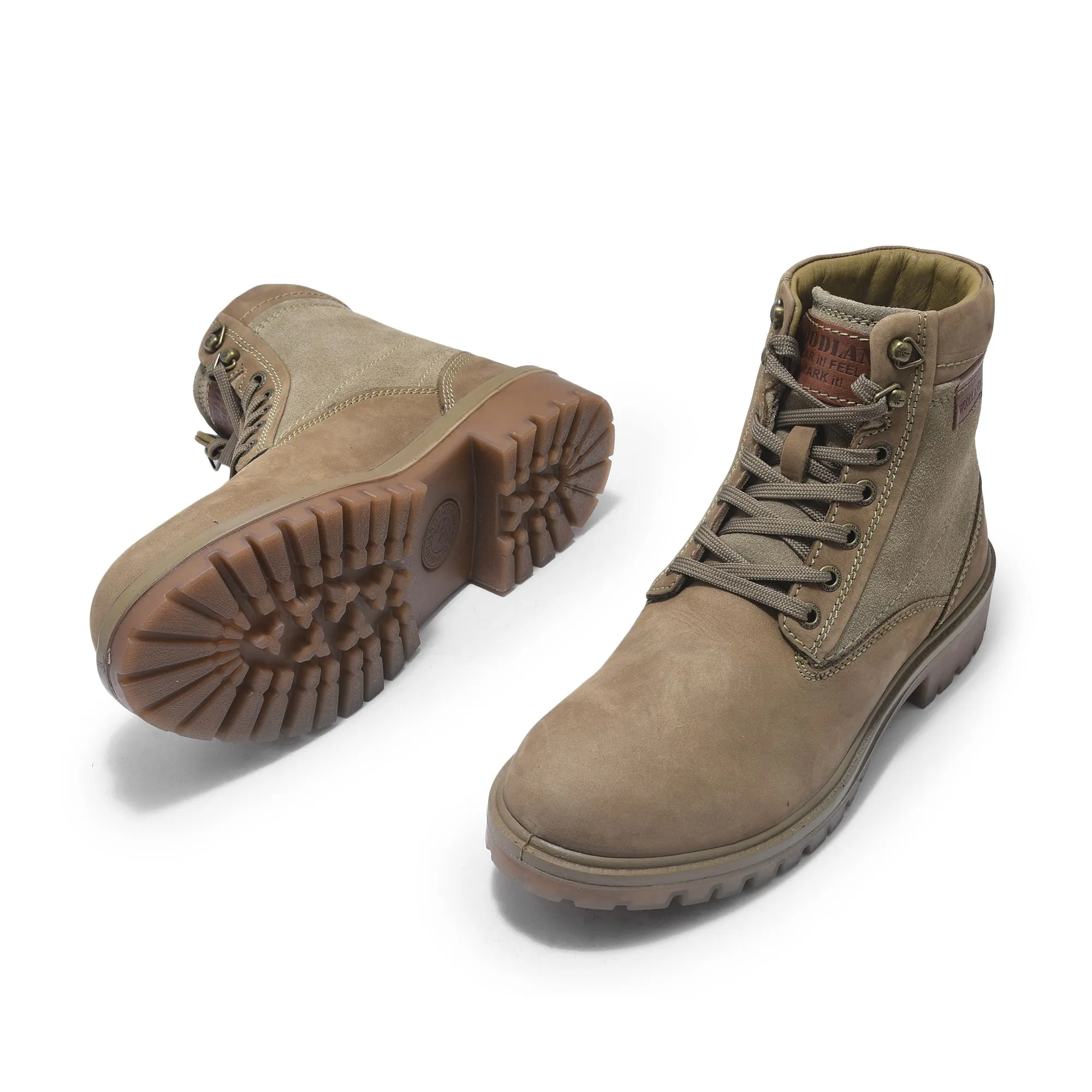 Khaki boots for men - Thumbnail 4