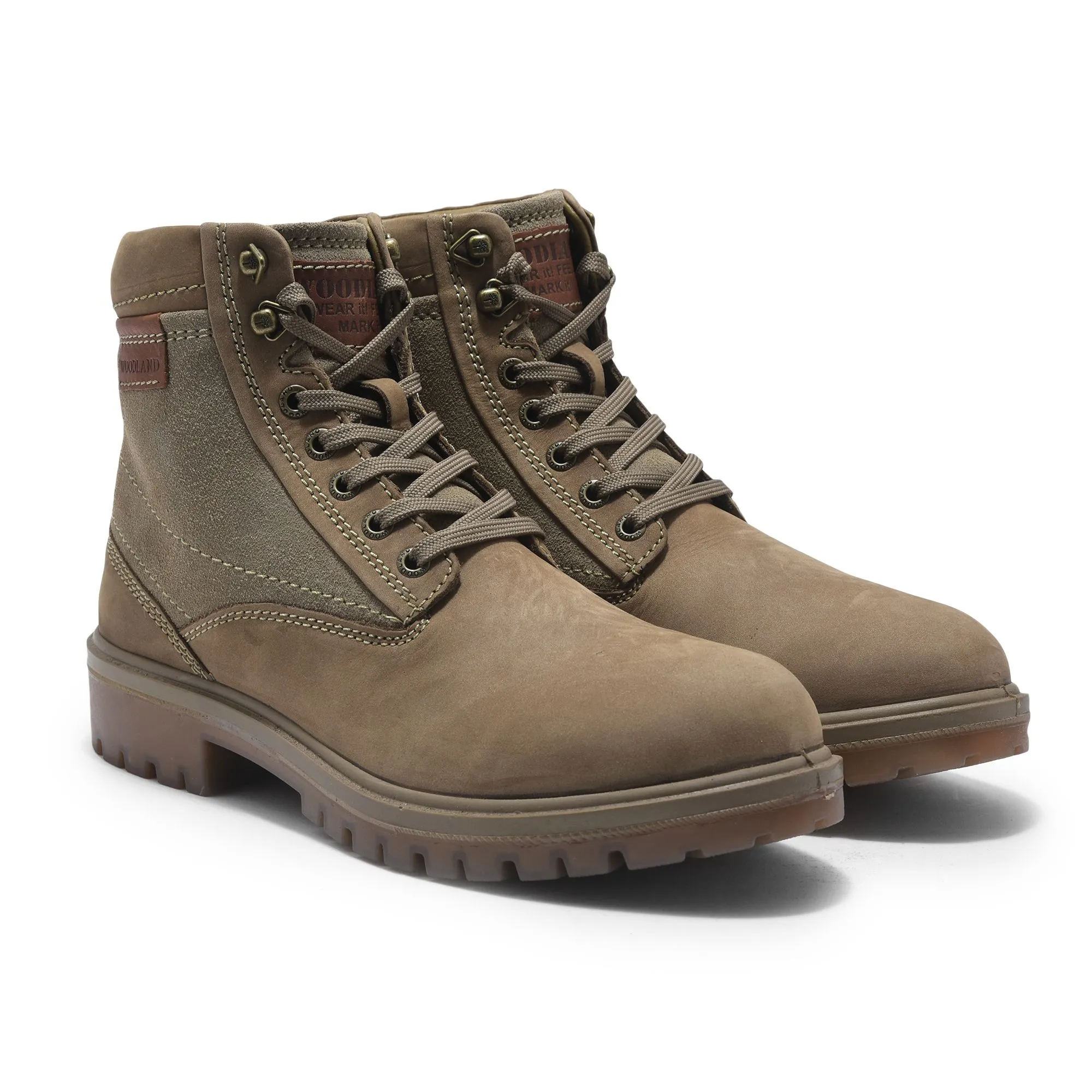 Khaki boots for men - Thumbnail 6