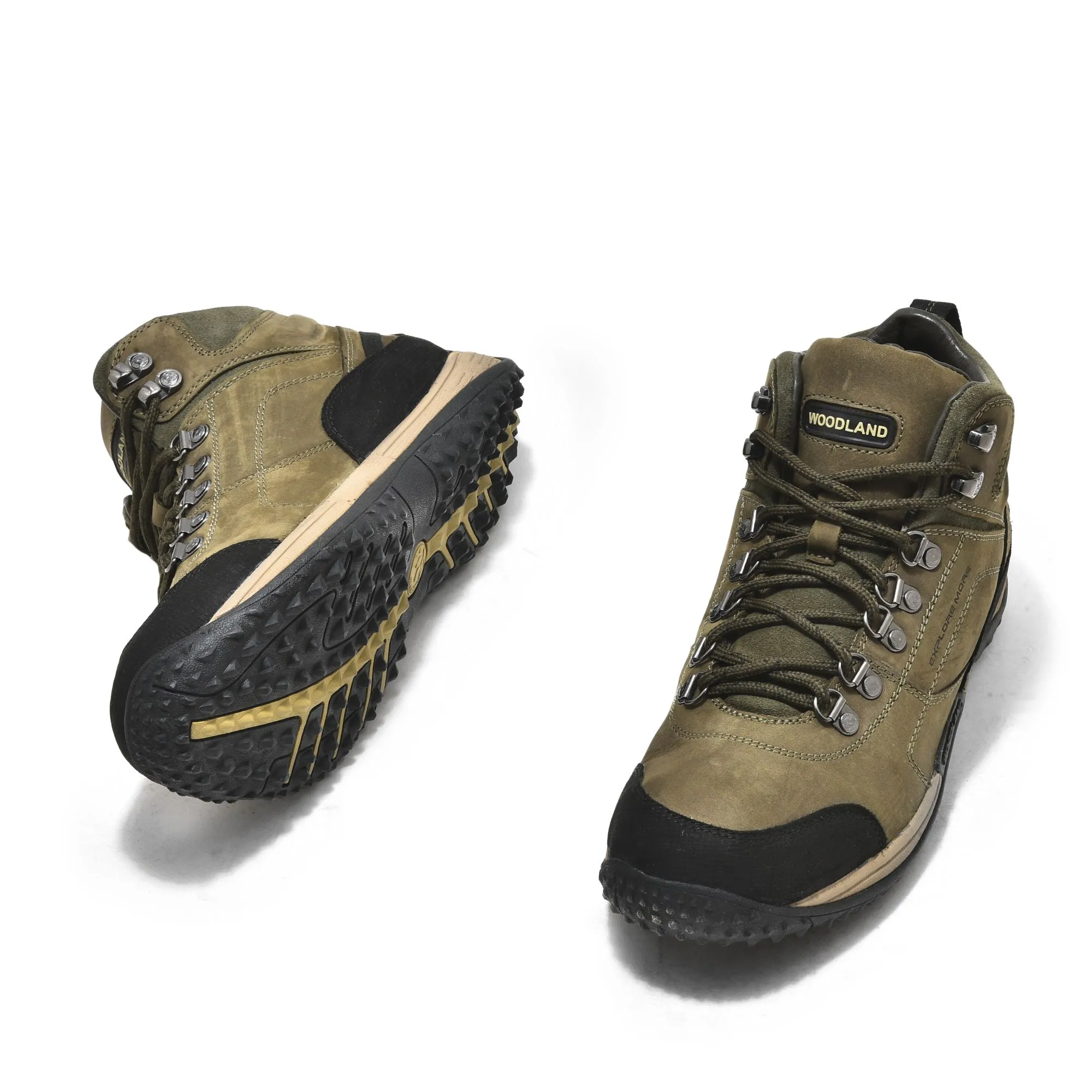 Olive Green Boots For Men - Thumbnail 4
