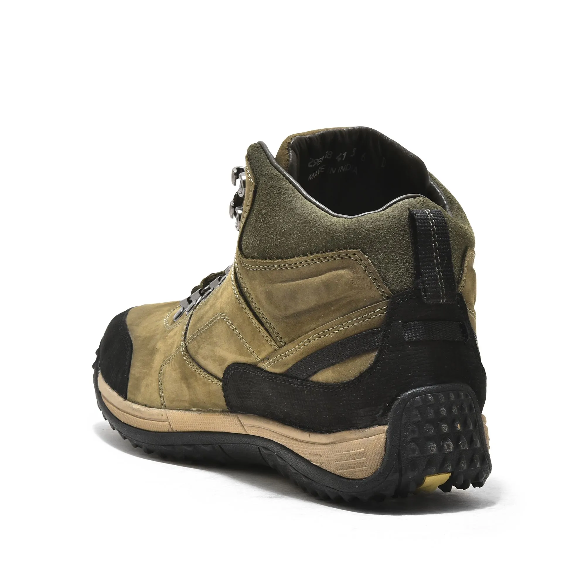 Olive Green Boots For Men - Thumbnail 5