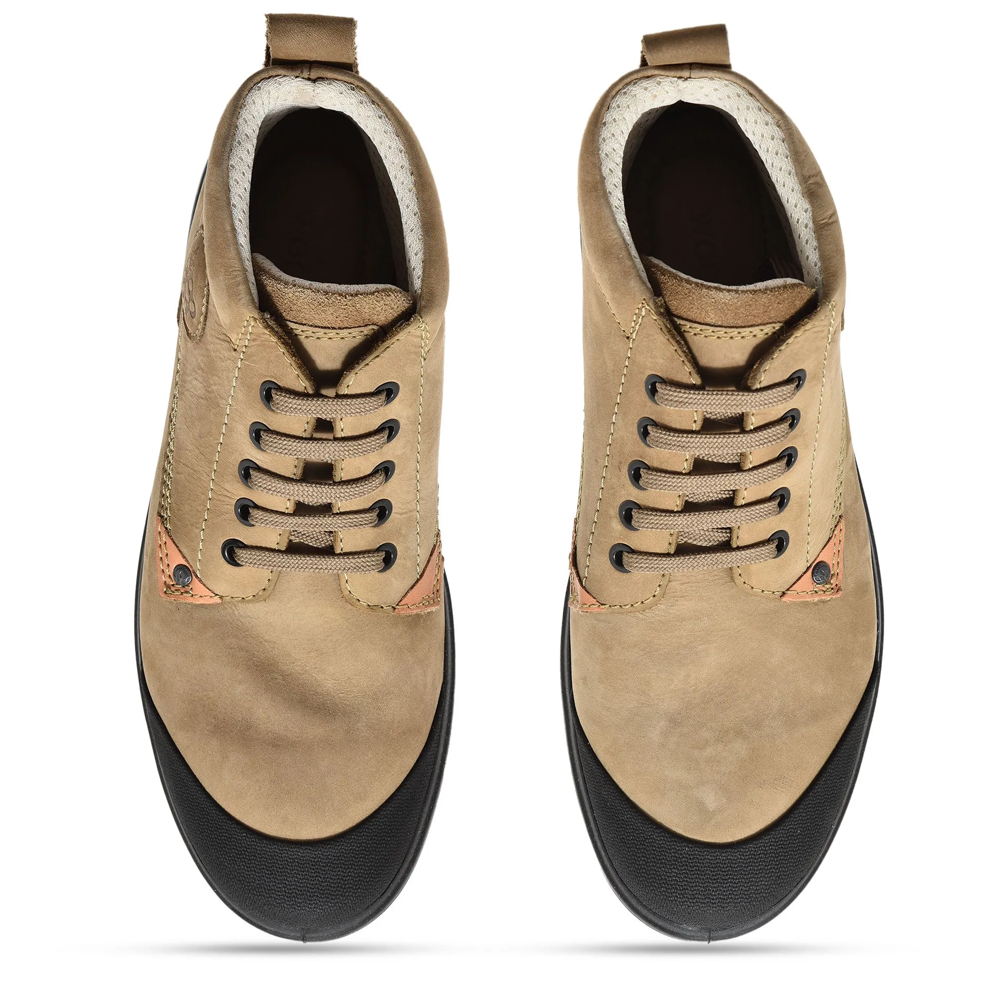Khaki Chukka Boots for Men - Thumbnail 3