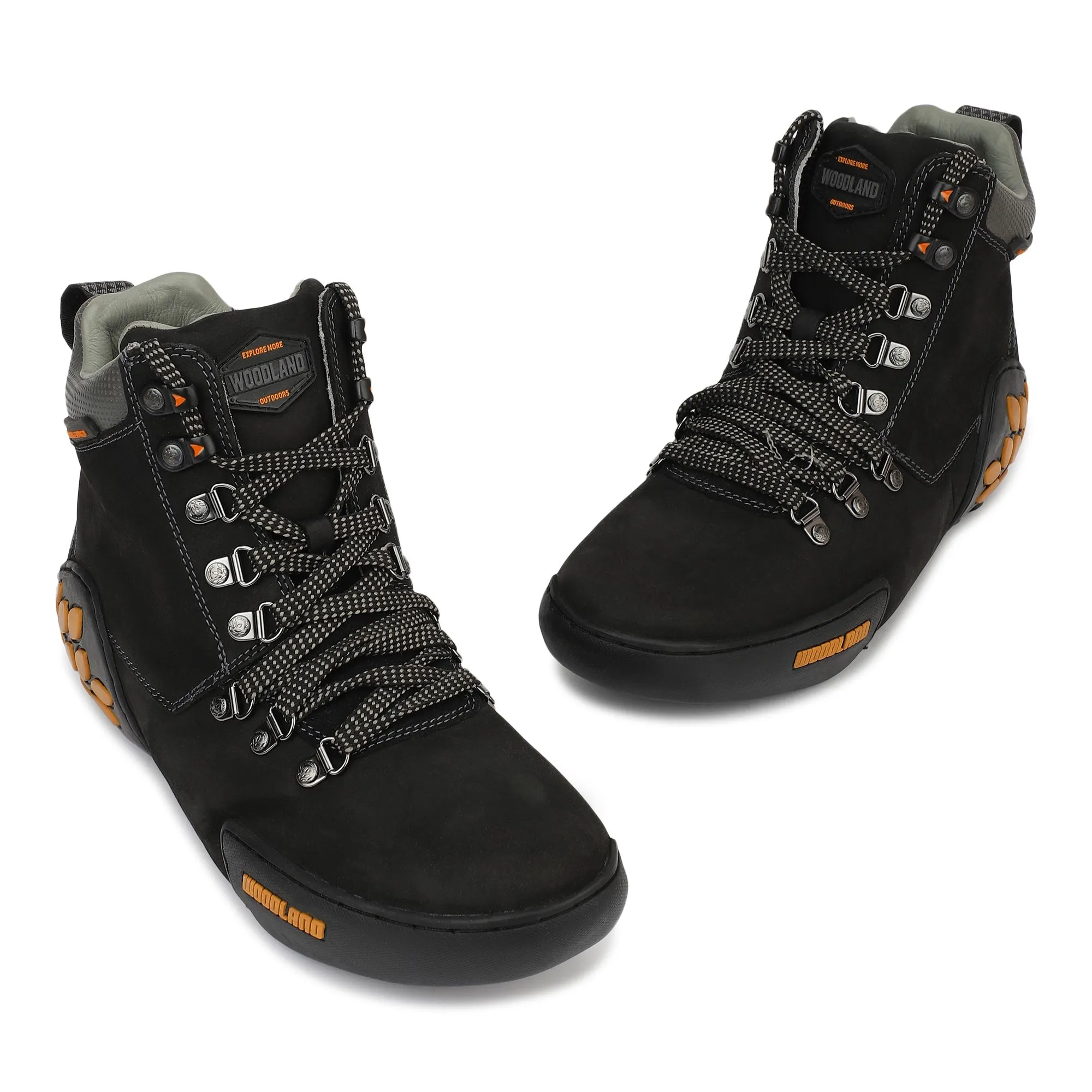 Black Nubuk Oily Polished Mens Boot - Thumbnail 2