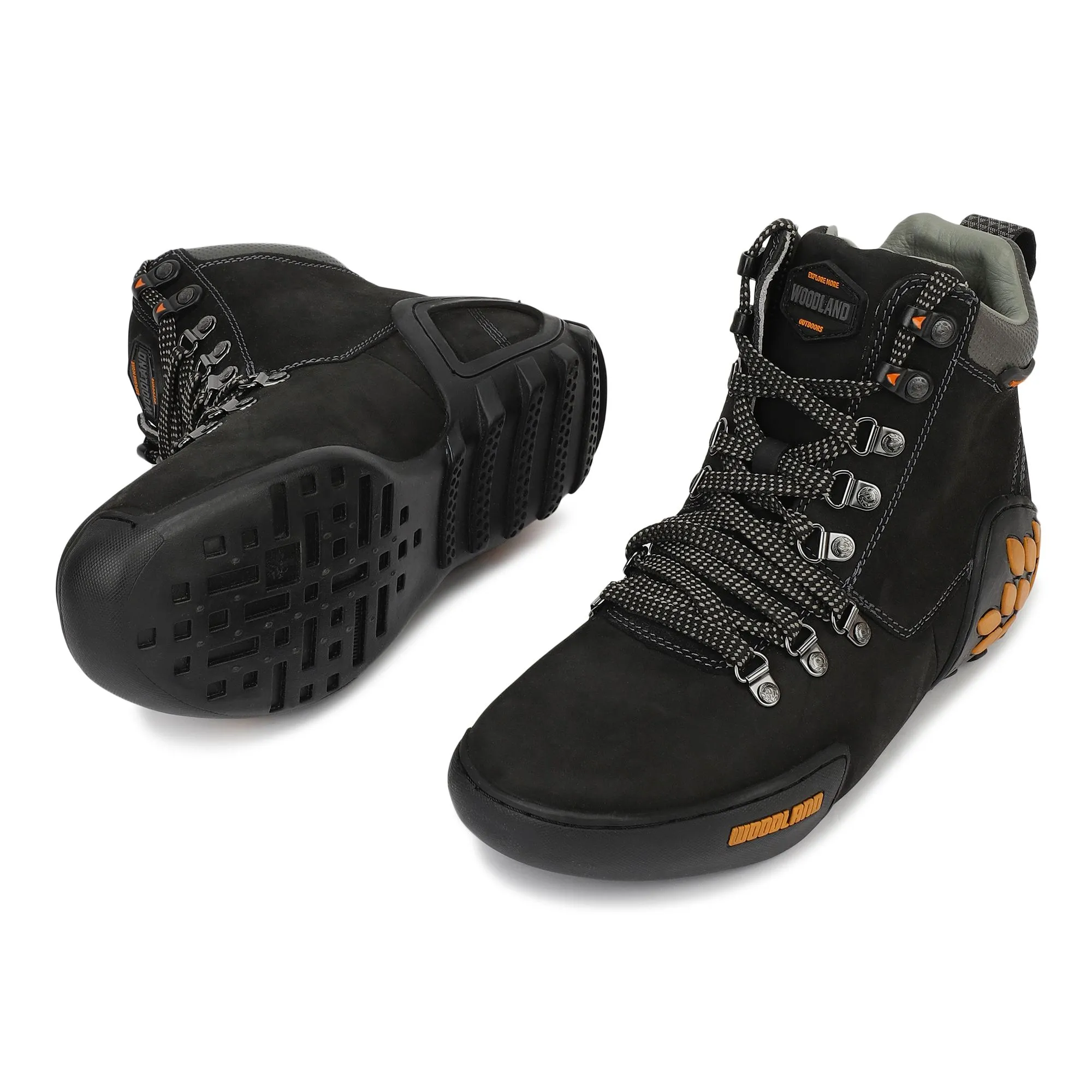 Black Nubuk Oily Polished Mens Boot - Thumbnail 4