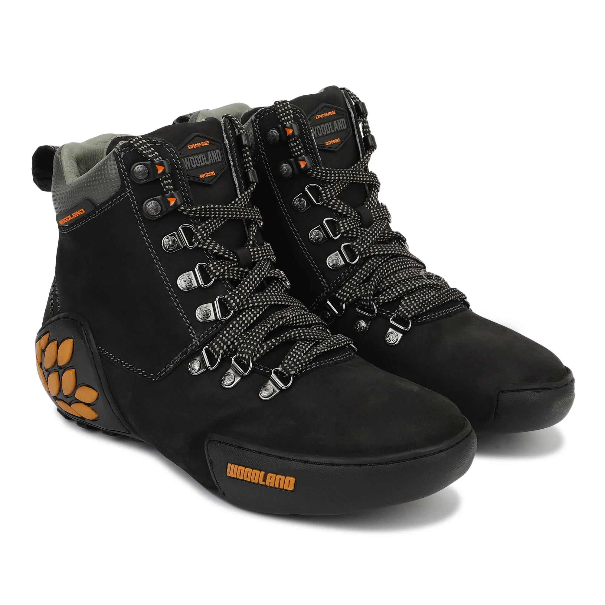 Black Nubuk Oily Polished Mens Boot - Thumbnail 6