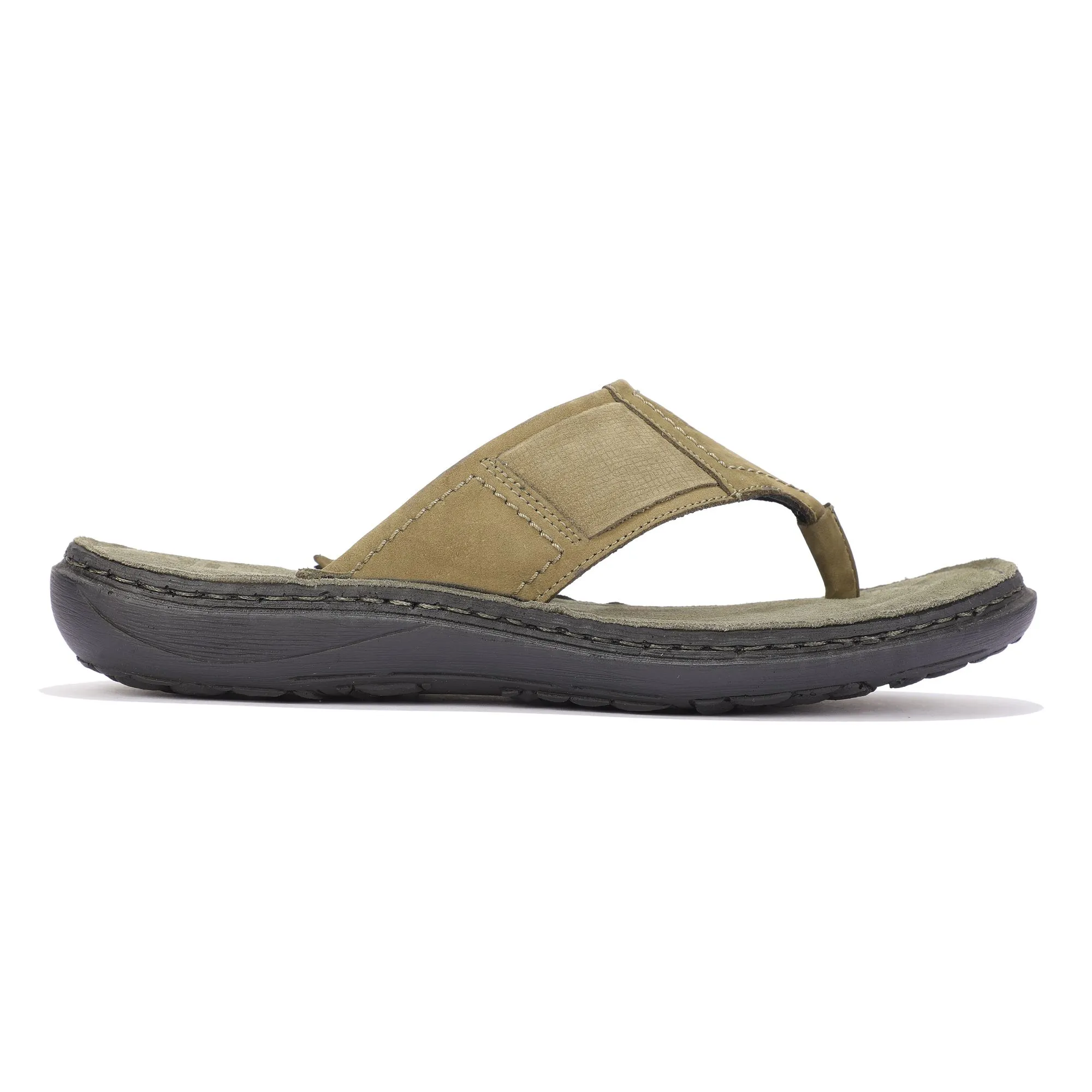 woodland-olive-green-casual-slippers