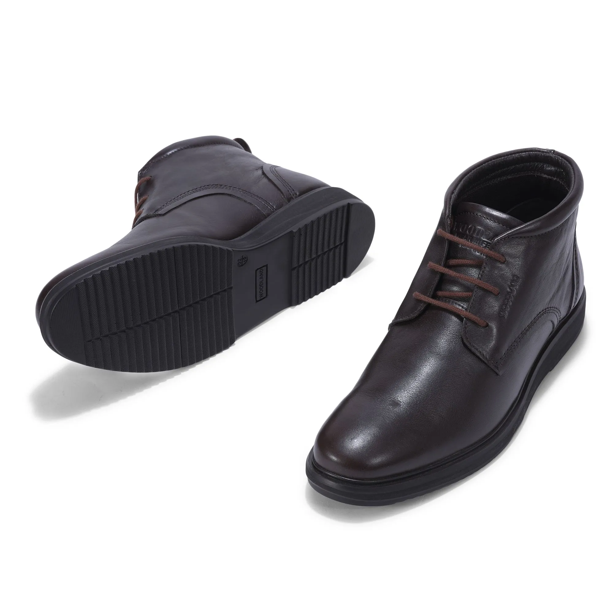 Dark brown leather chukka boot - Thumbnail 5