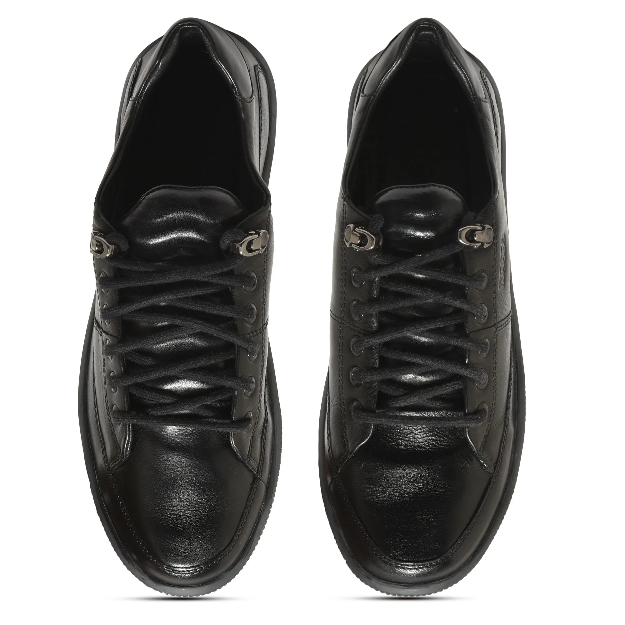 Black casual shoes for men - Thumbnail 3