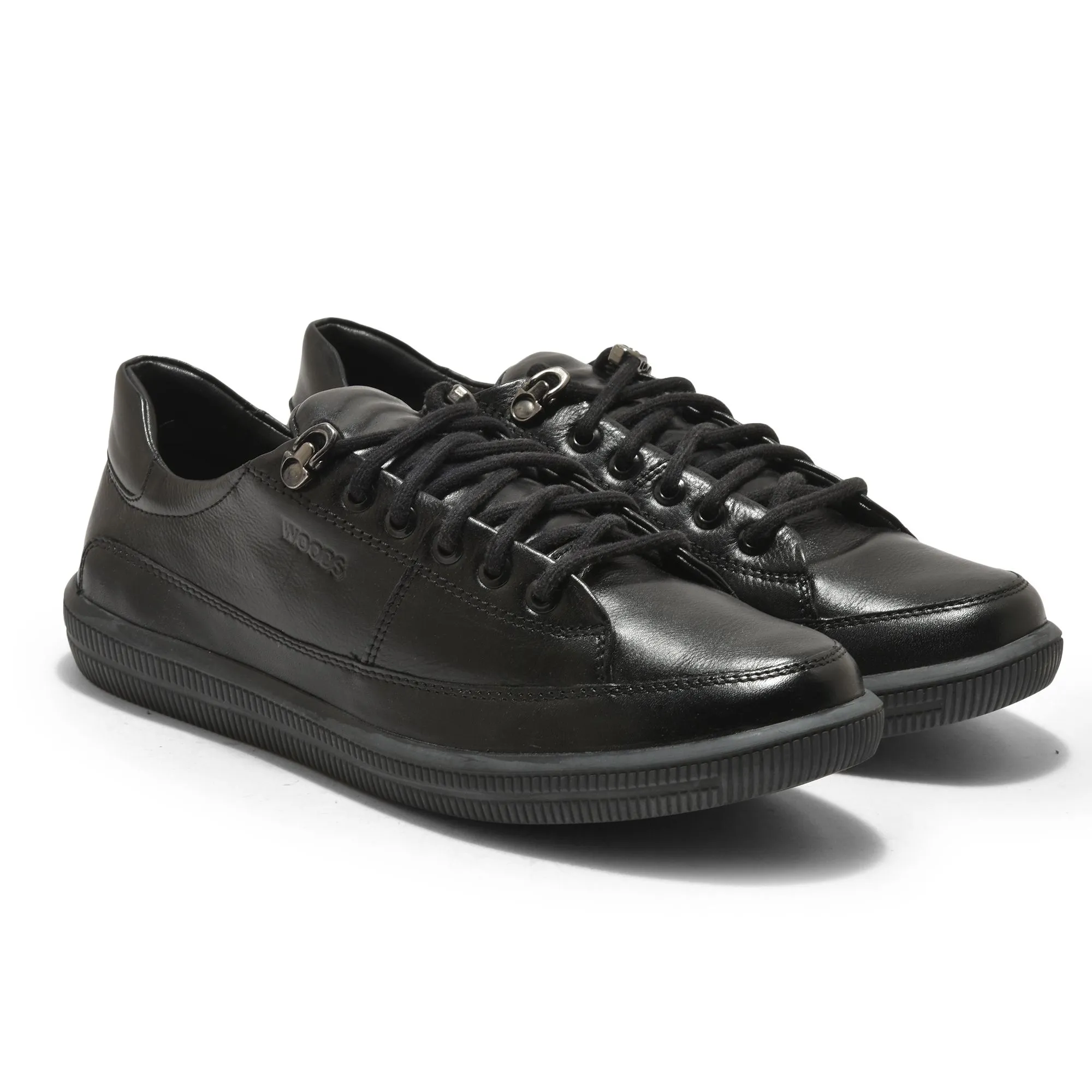 Black casual shoes for men - Thumbnail 6